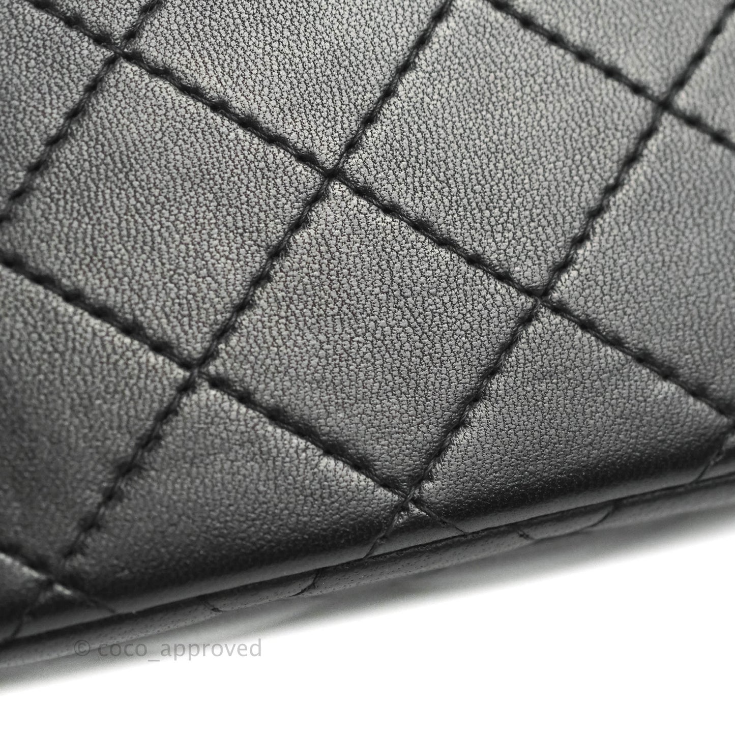 Chanel Mini Square Black Lambskin Gold Hardware