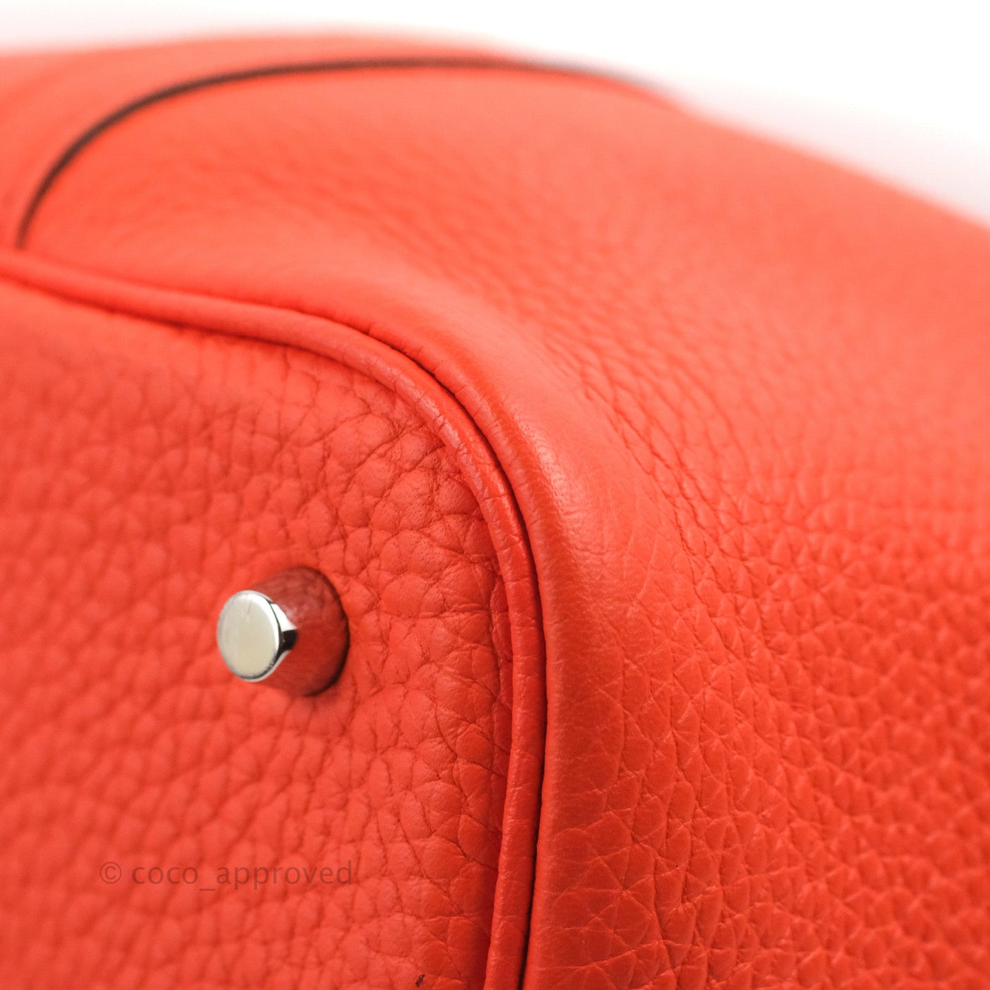 Hermès Picotin 22 Orange Clemence Palladium Hardware