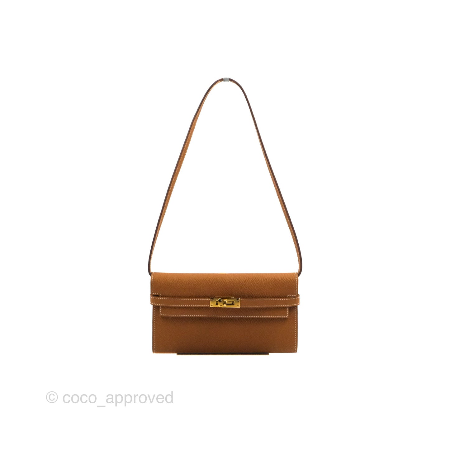 Hermès Epsom Kelly Wallet Gold Gold Hardware