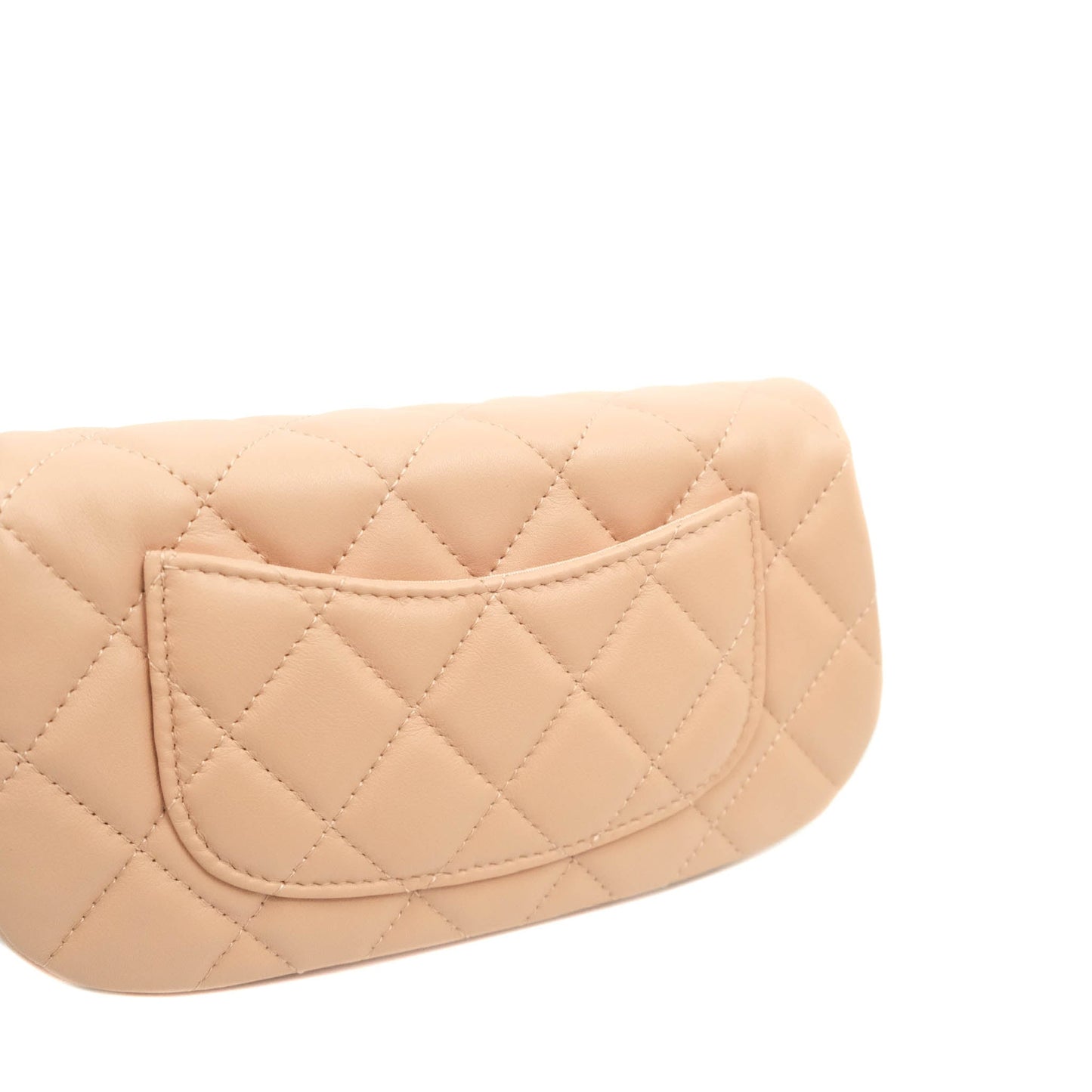 Chanel Clutch with Chain Beige Pink Calfskin Aged Gold Hardware