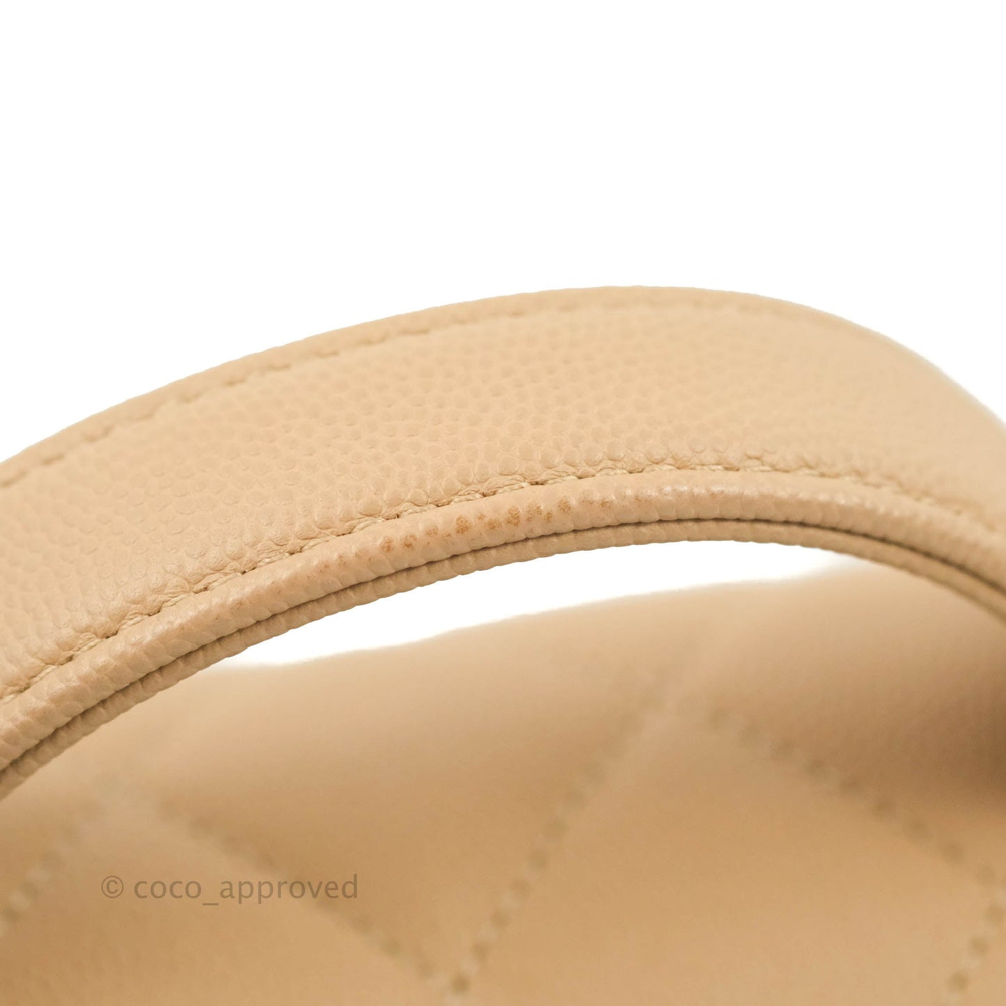 Chanel Quilted Small Business Affinity Flap Beige Caviar Gold Hardware