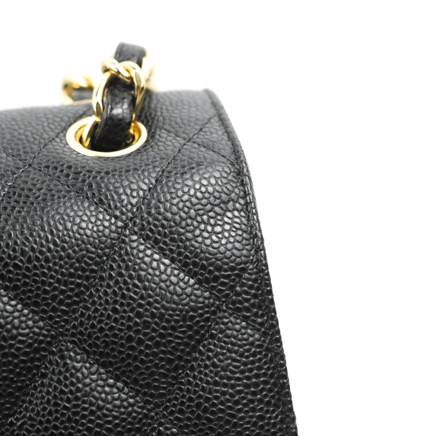 Chanel Jumbo Double Flap Black Caviar Gold Hardware⁣⁣
