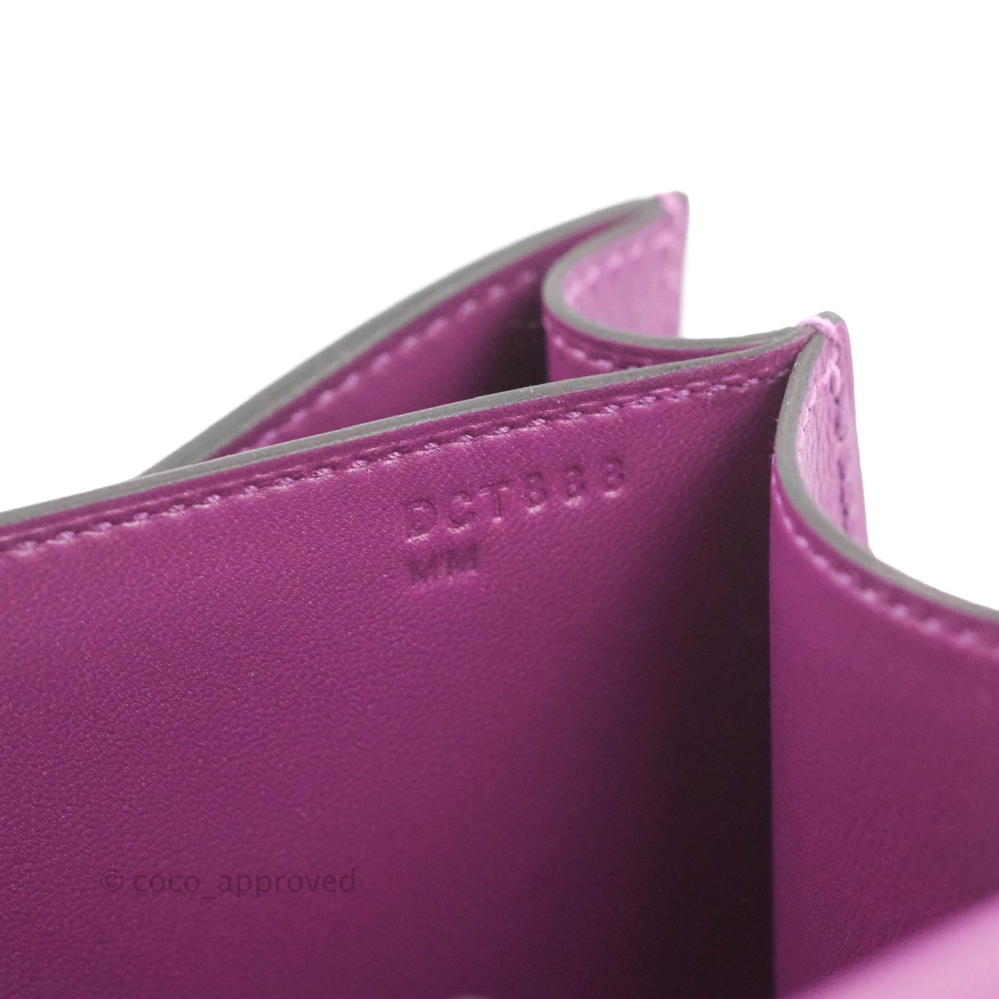 Hermès Constance 24 Anemone Evercolor Palladium Hardware