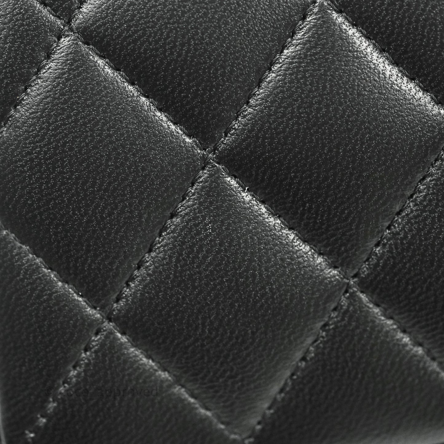 Chanel Classic Quilted M/L Medium Double Flap So Black Lambskin