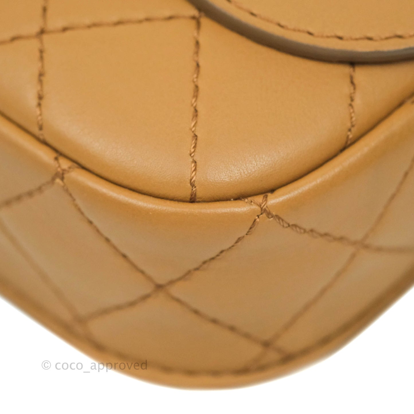 Chanel Quilted Flap With Coin Purse Caramel Calfskin Aged Gold Hardware 19K