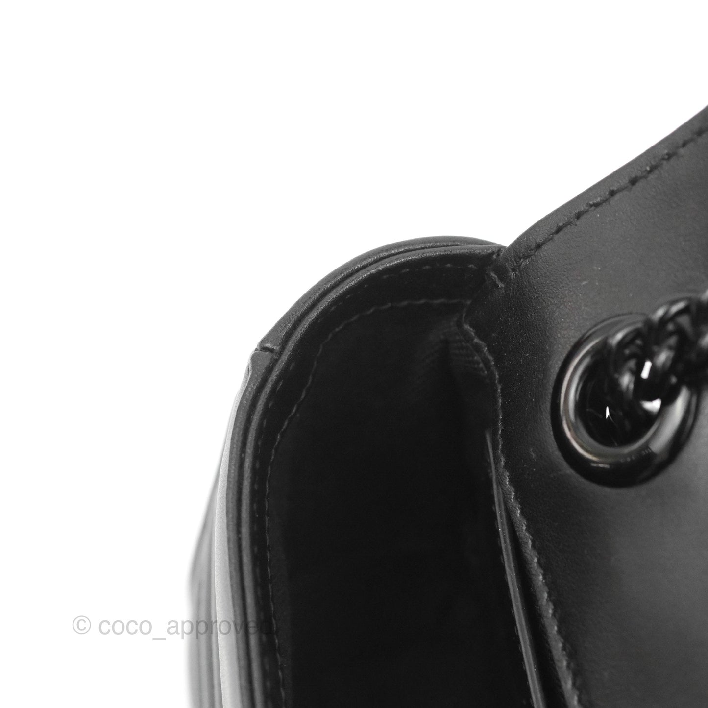 Gucci Mini Chevron GG Marmont Matelassé Bag So Black Calfskin