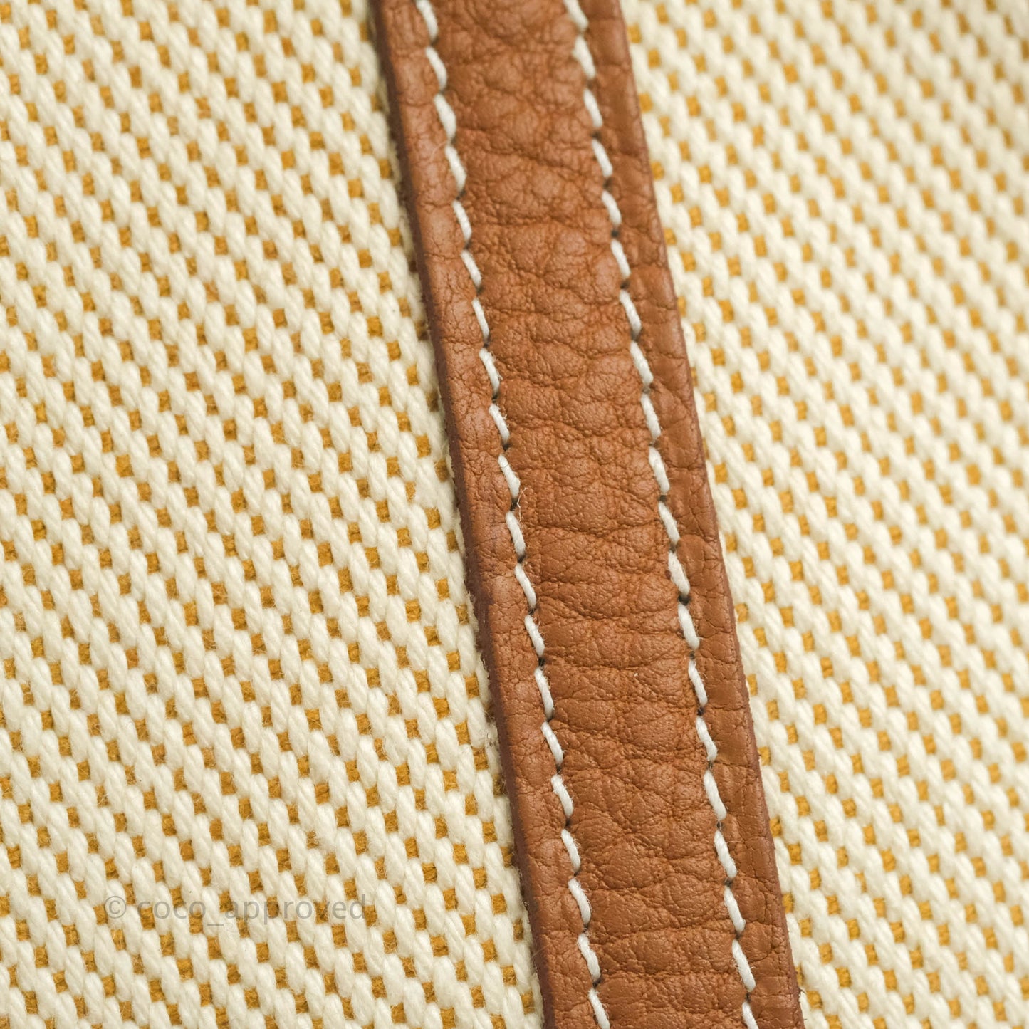 Hermès Garden Party 36 Ecru/Desert/Gold Canvas