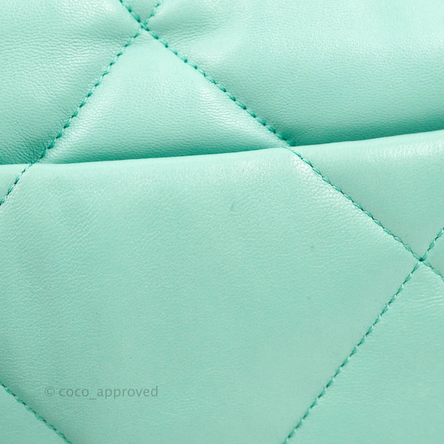 Chanel 19 Small Tiffany Blue Mixed Hardware