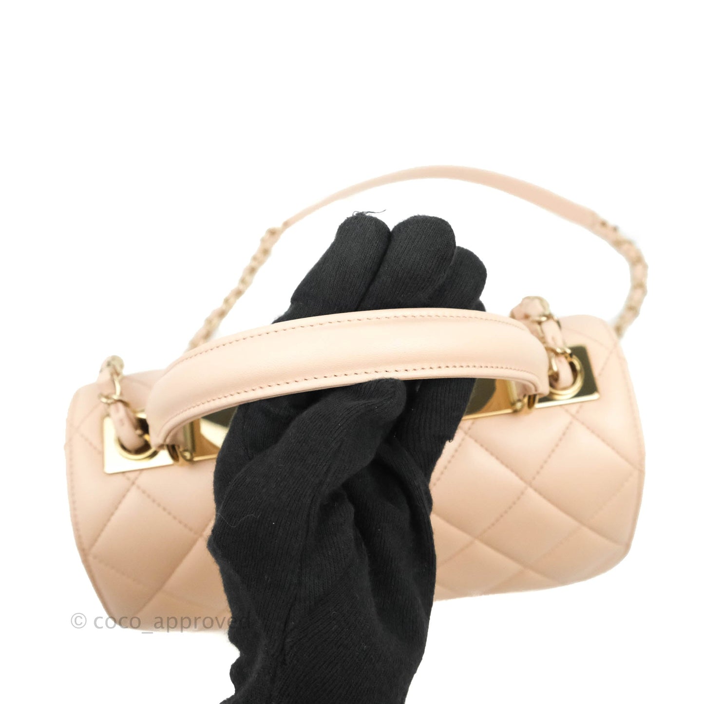 Chanel Trendy CC Small Light Beige Pink Lambskin Gold Hardware