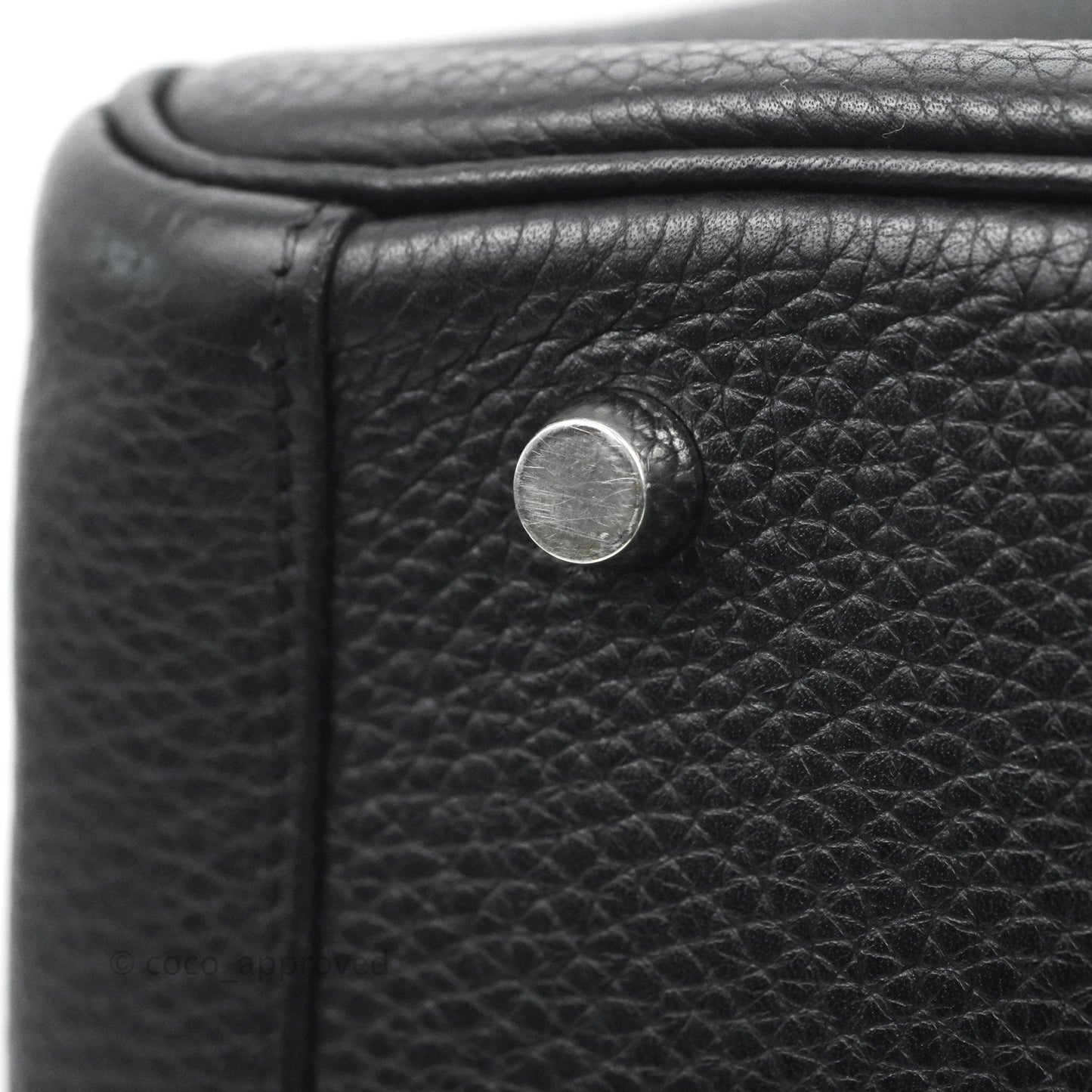 Hermès Lindy 30 Black Clemence Palladium Hardware