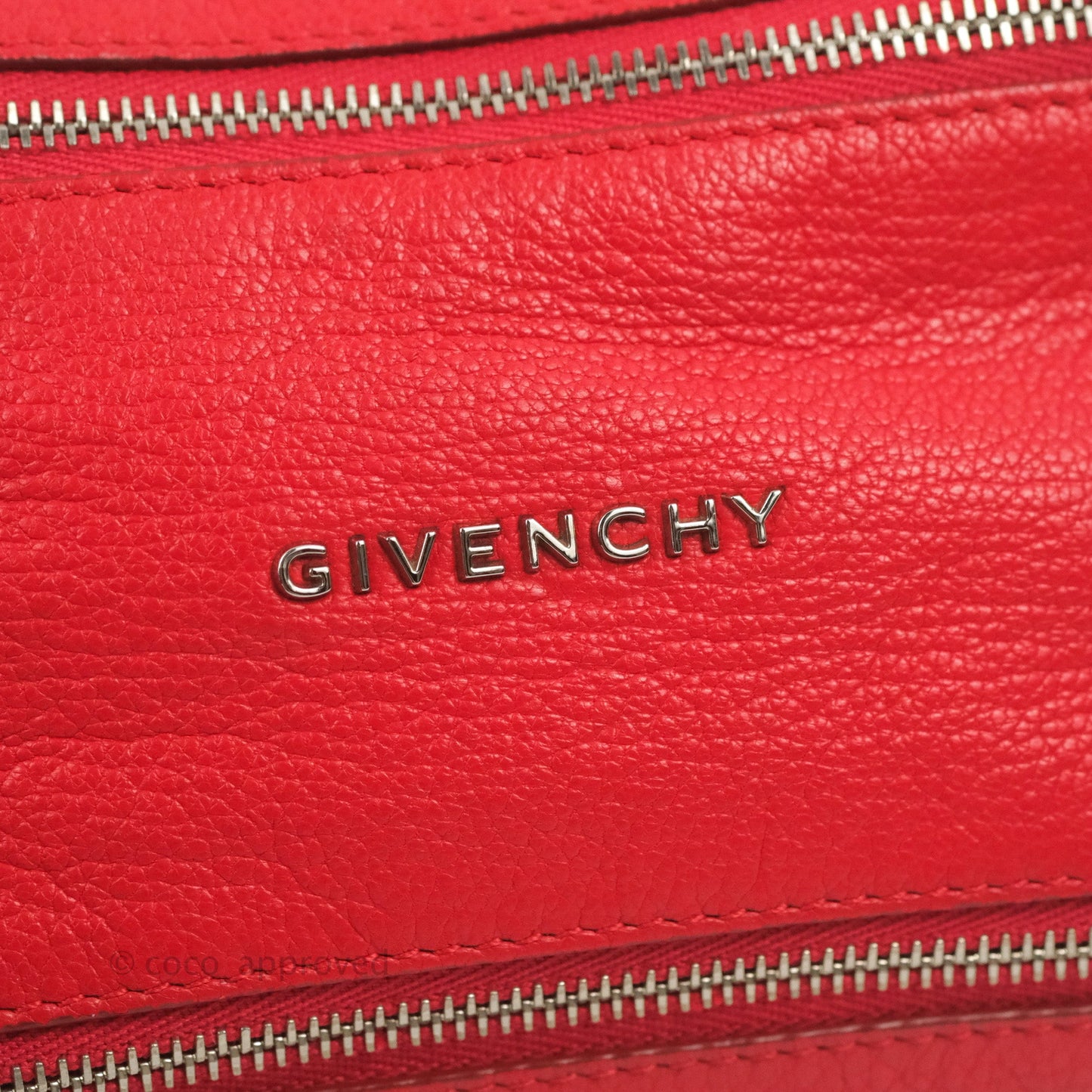 Givenchy Pandora Pouch Red Calfskin Silver Hardware