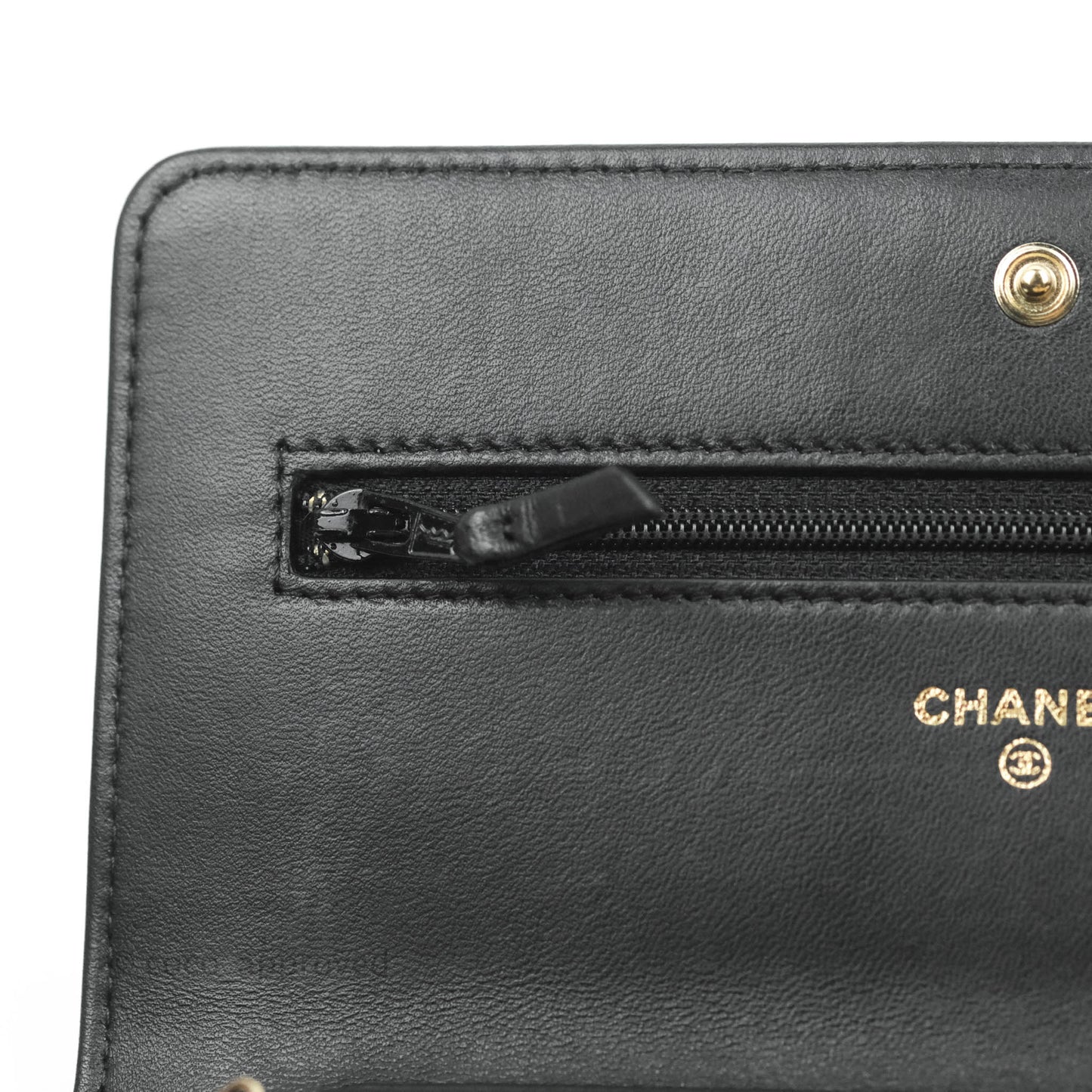 Chanel Boy Wallet on Chain WOC Black Lambskin Gold Hardware