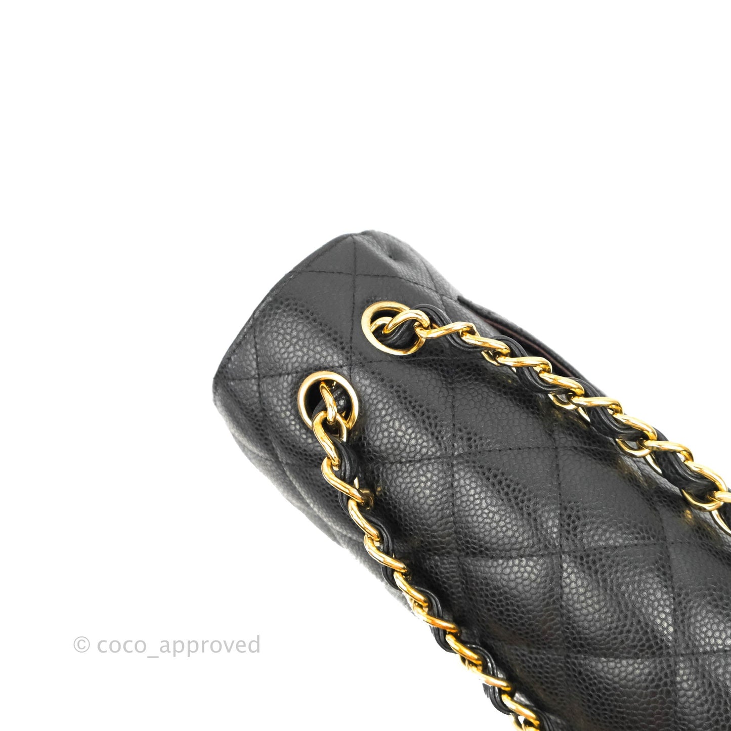 Chanel Jumbo Double Flap Black Caviar Gold Hardware⁣⁣