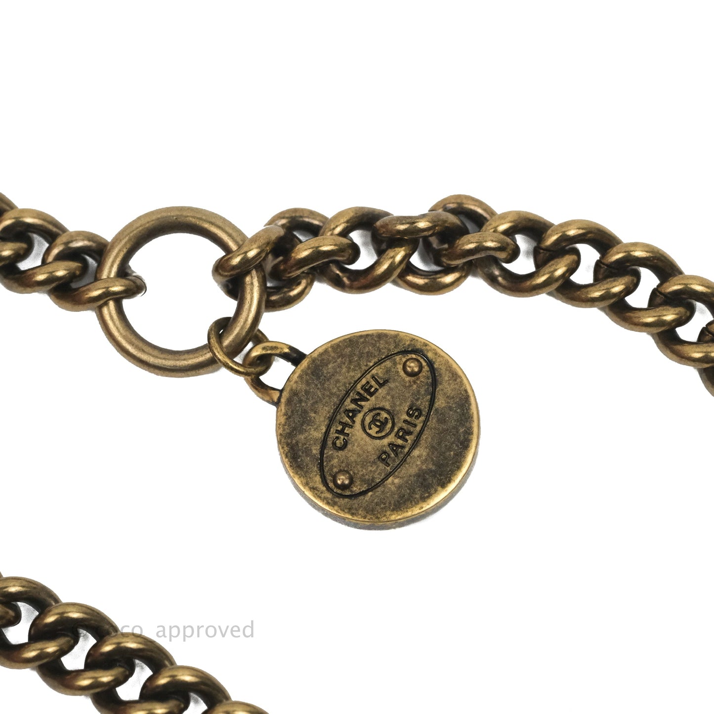 Chanel CC Crown Flap Pink Calfskin Antique Gold Hardware