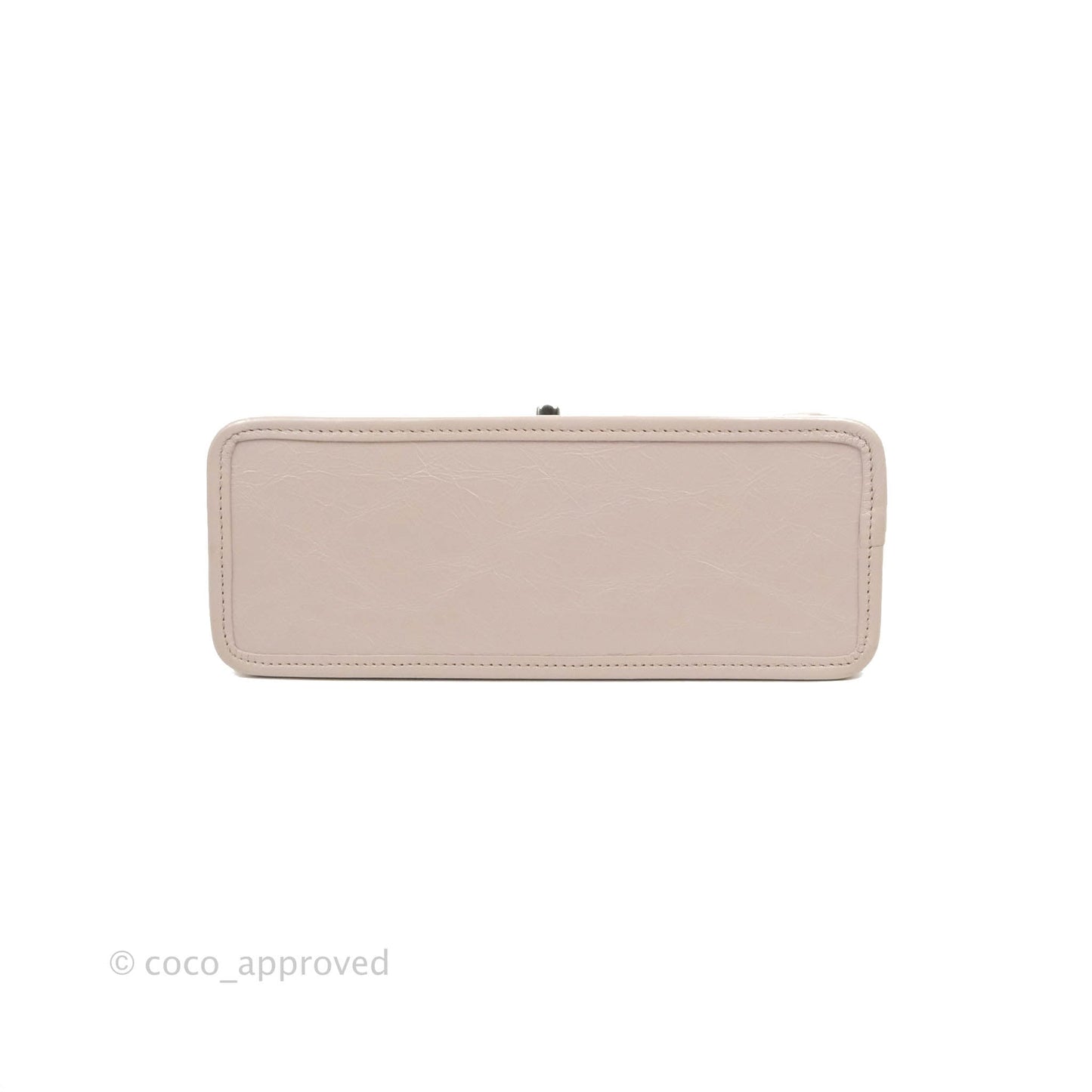 Chanel Mini Flap Nude Pink Crumpled Glazed Calfskin Ruthenium Hardware