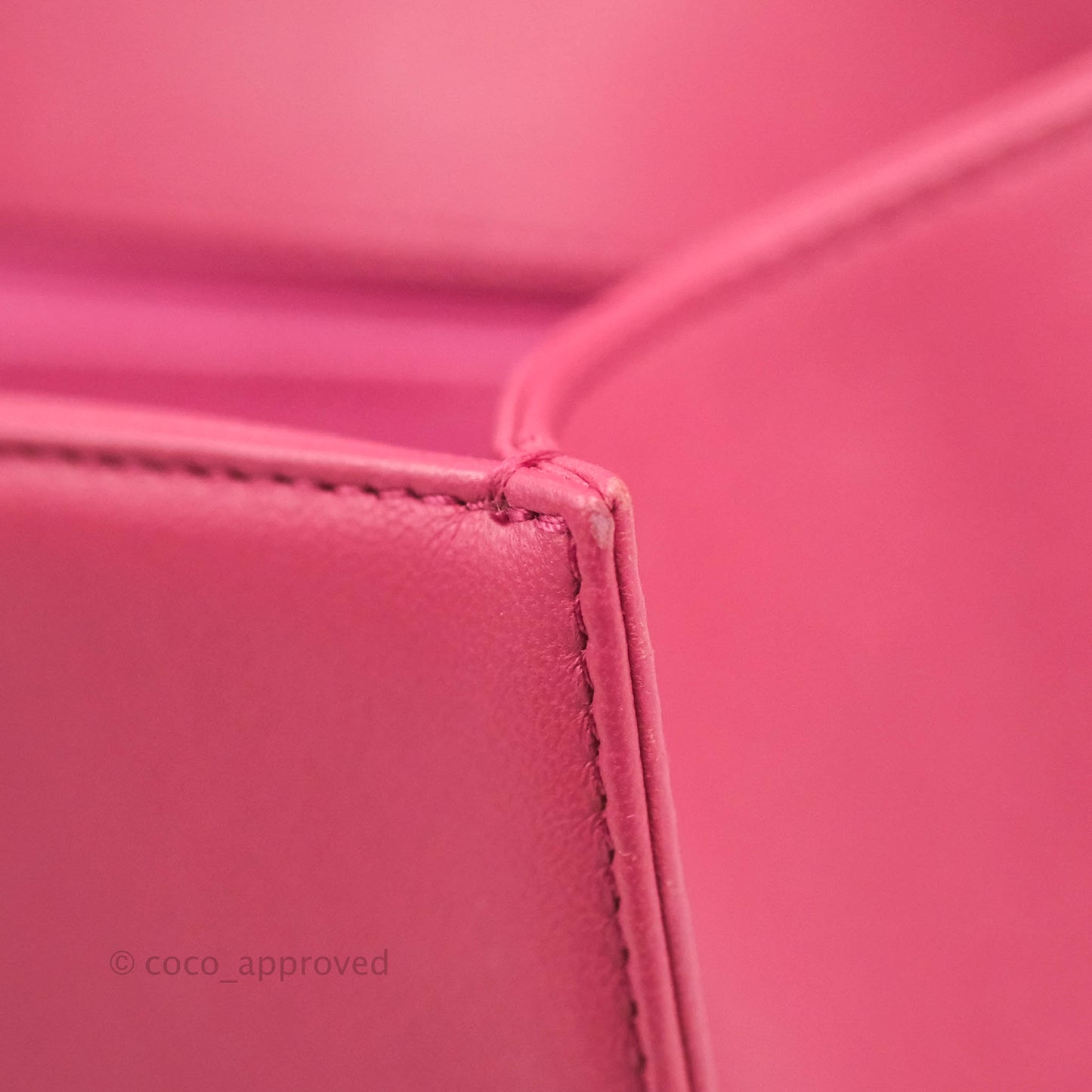 Chanel Quilted Medium Boy Dark Pink Calfskin Silver Hardware