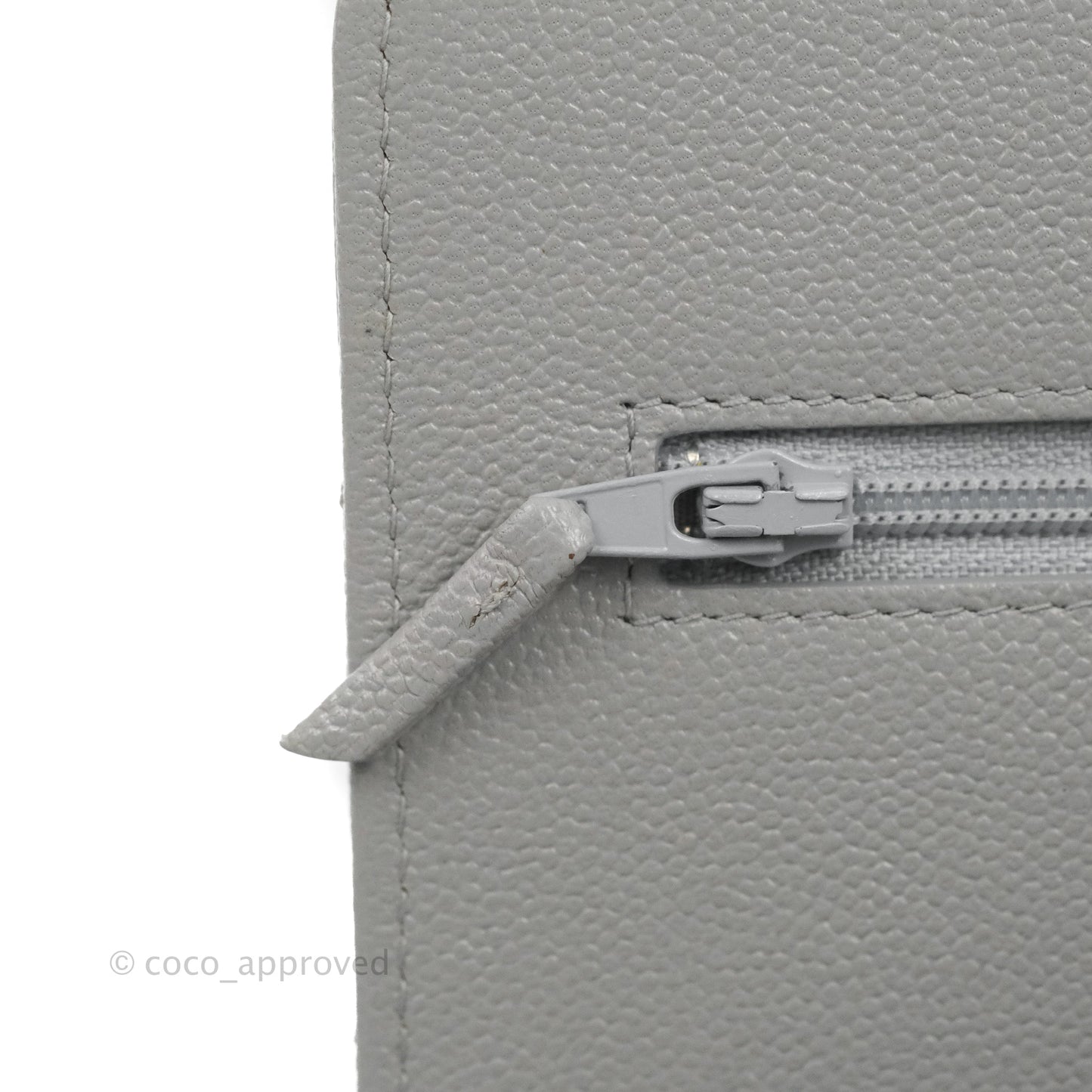 Chanel Golden Class Wallet on Chain WOC Grey Caviar Gold Hardware
