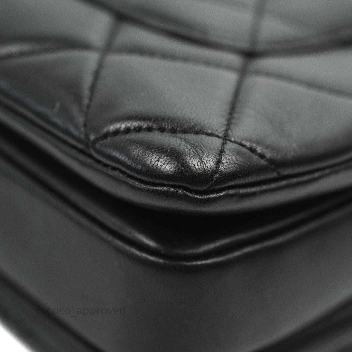 Chanel Small Trendy CC Black Lambskin Ruthenium Hardware
