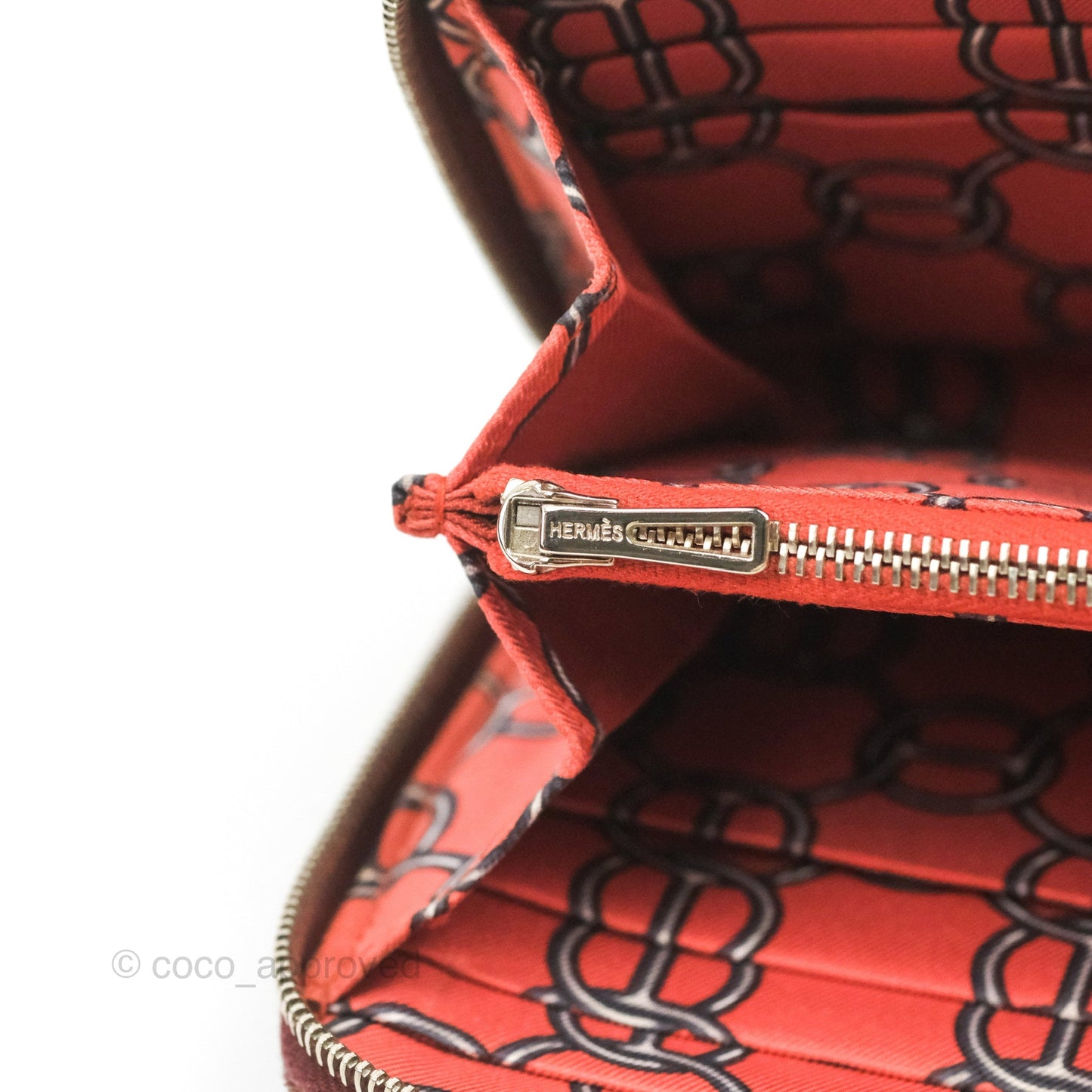 Hermès Silk'In Classique Long Wallet Rouge H Epsom