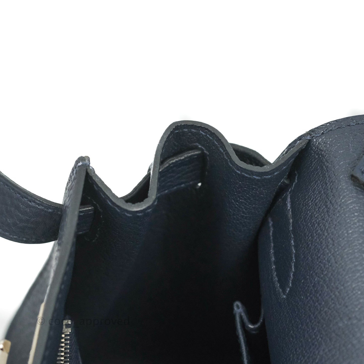 Hermes Jypsiere 28 Togo Midnight Blue Palladium Hardware