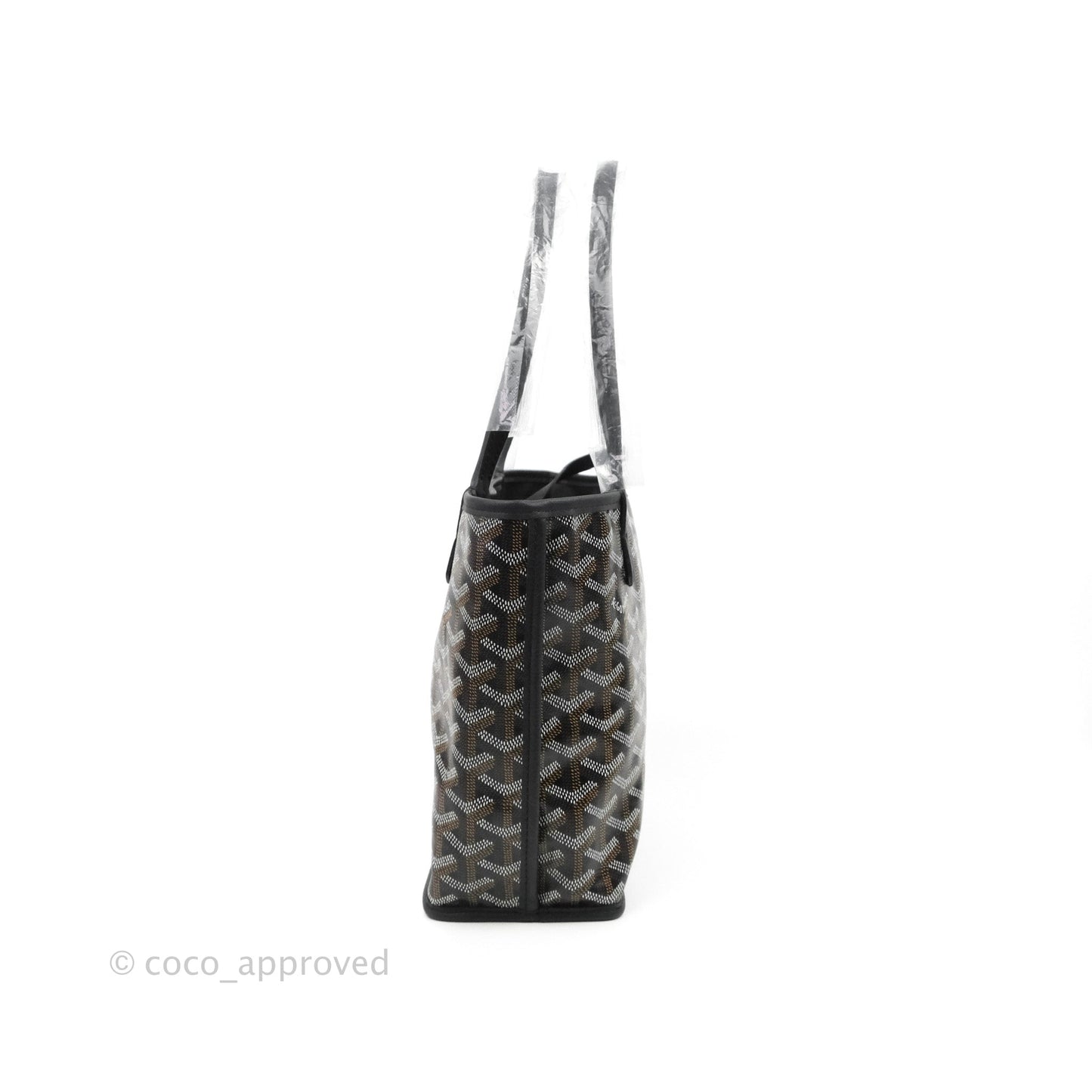 Goyard Anjou Mini Bag Goyardine Canvas Black