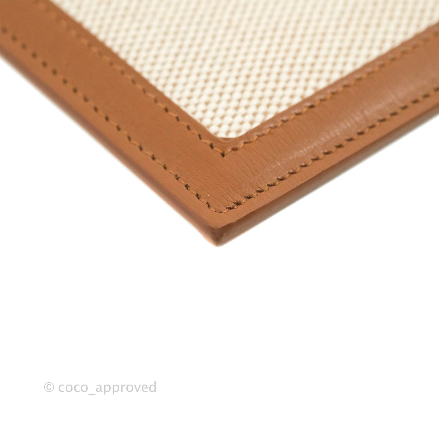 Saint Laurent Uptown Pouch Tan/Natural Beige Canvas