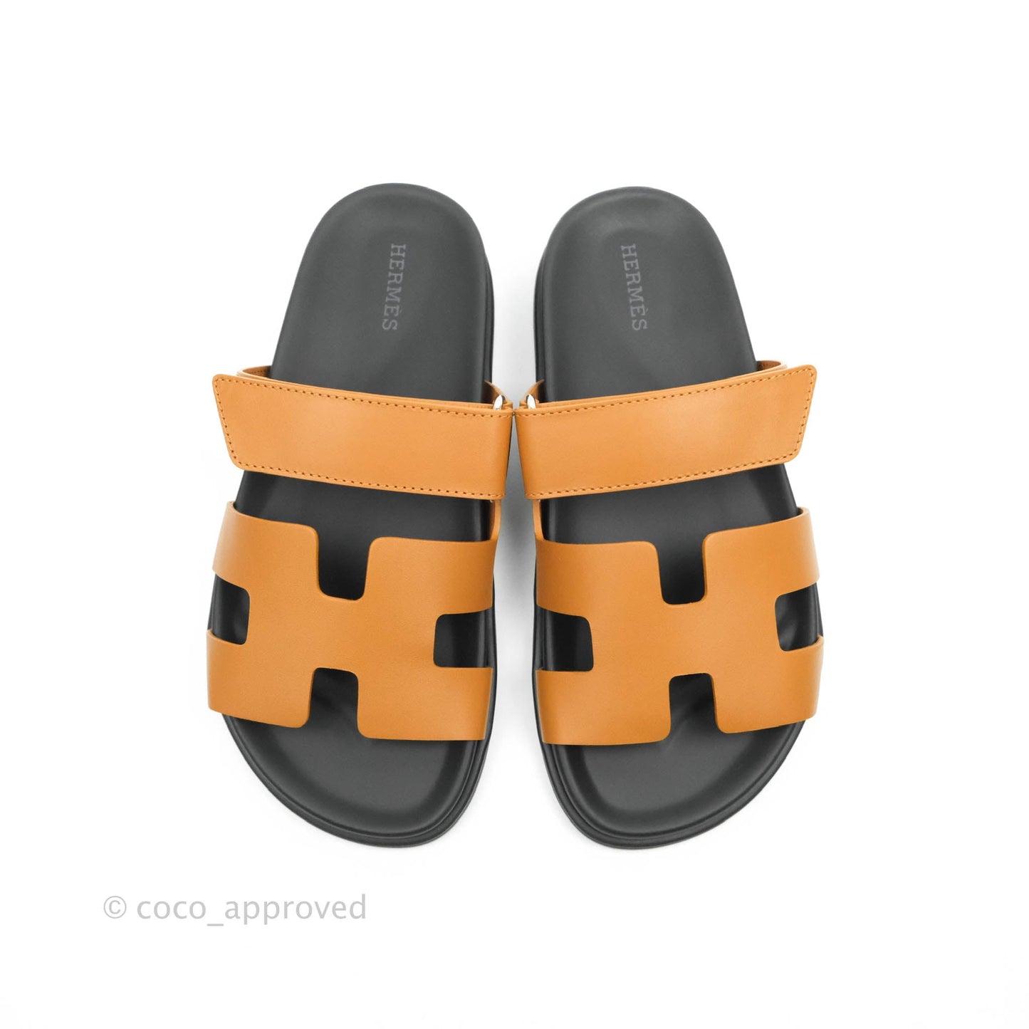 Hermès Chypre Sandals in Gold Size 37