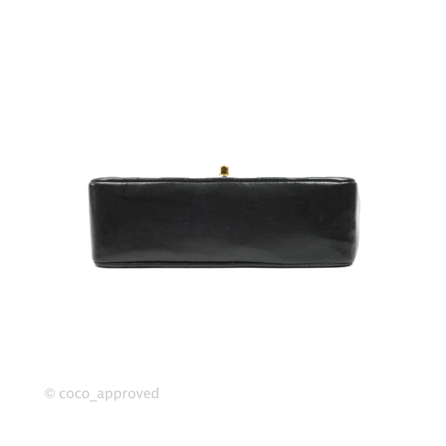 Chanel Black Quilted Lambskin Small Vintage Classic Diana Flap 24K Gold Hardware