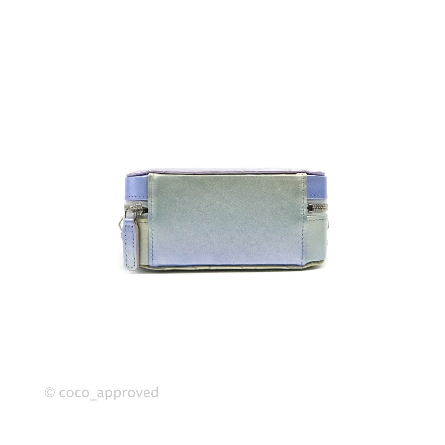 Chanel Quilted Camera Bag Metallic Rainbow Lambskin Rainbow Hardware