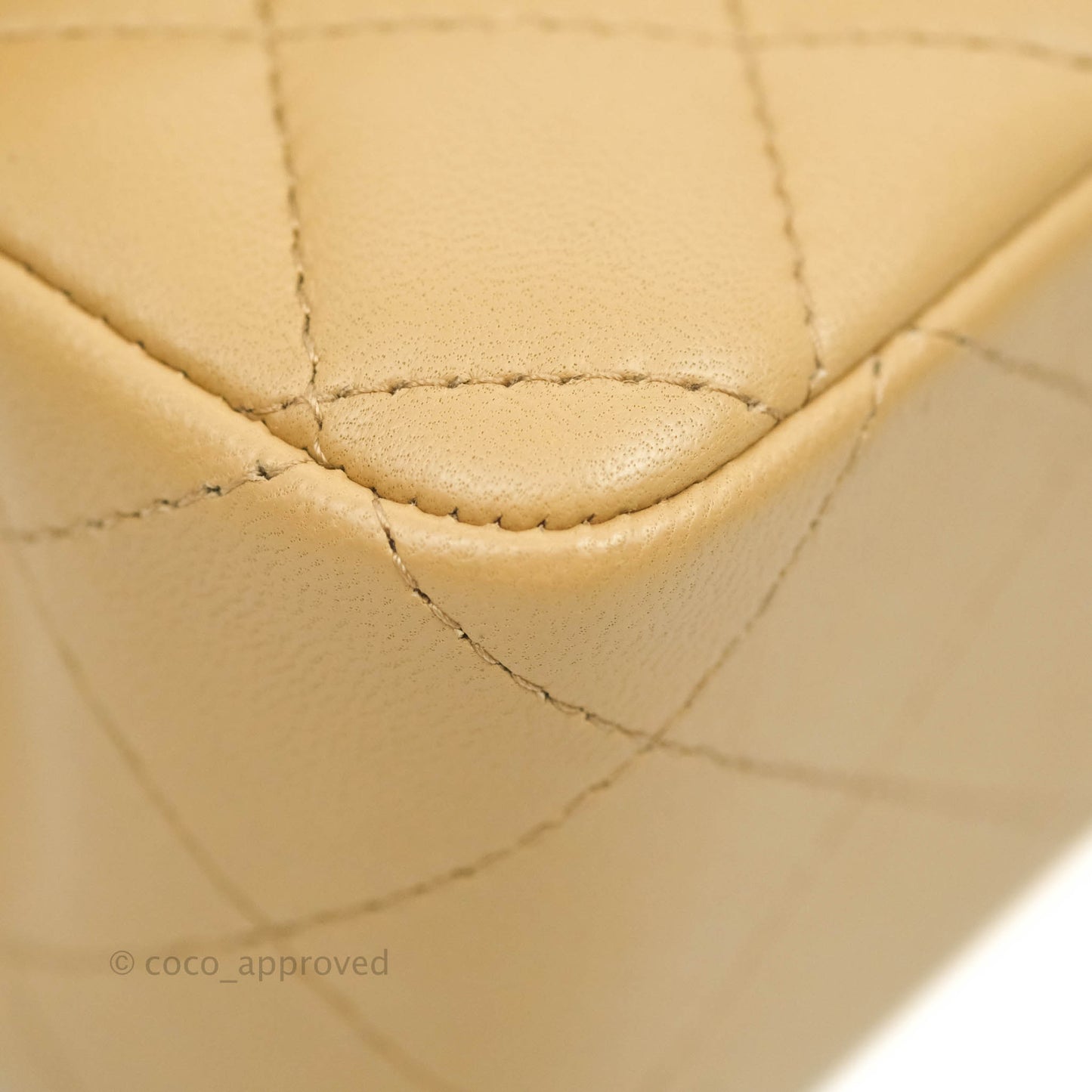 Chanel Quilted Mini Rectangular Lambskin Dark Beige Silver Hardware