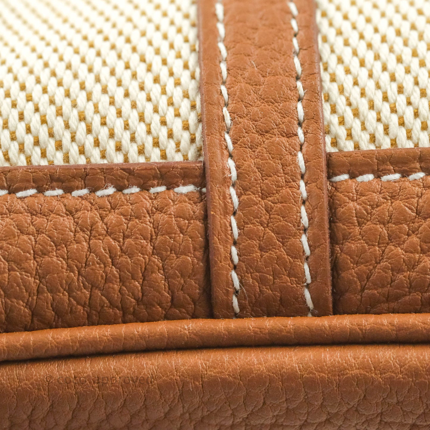 Hermès Garden Party 36 Ecru/Desert/Gold Canvas