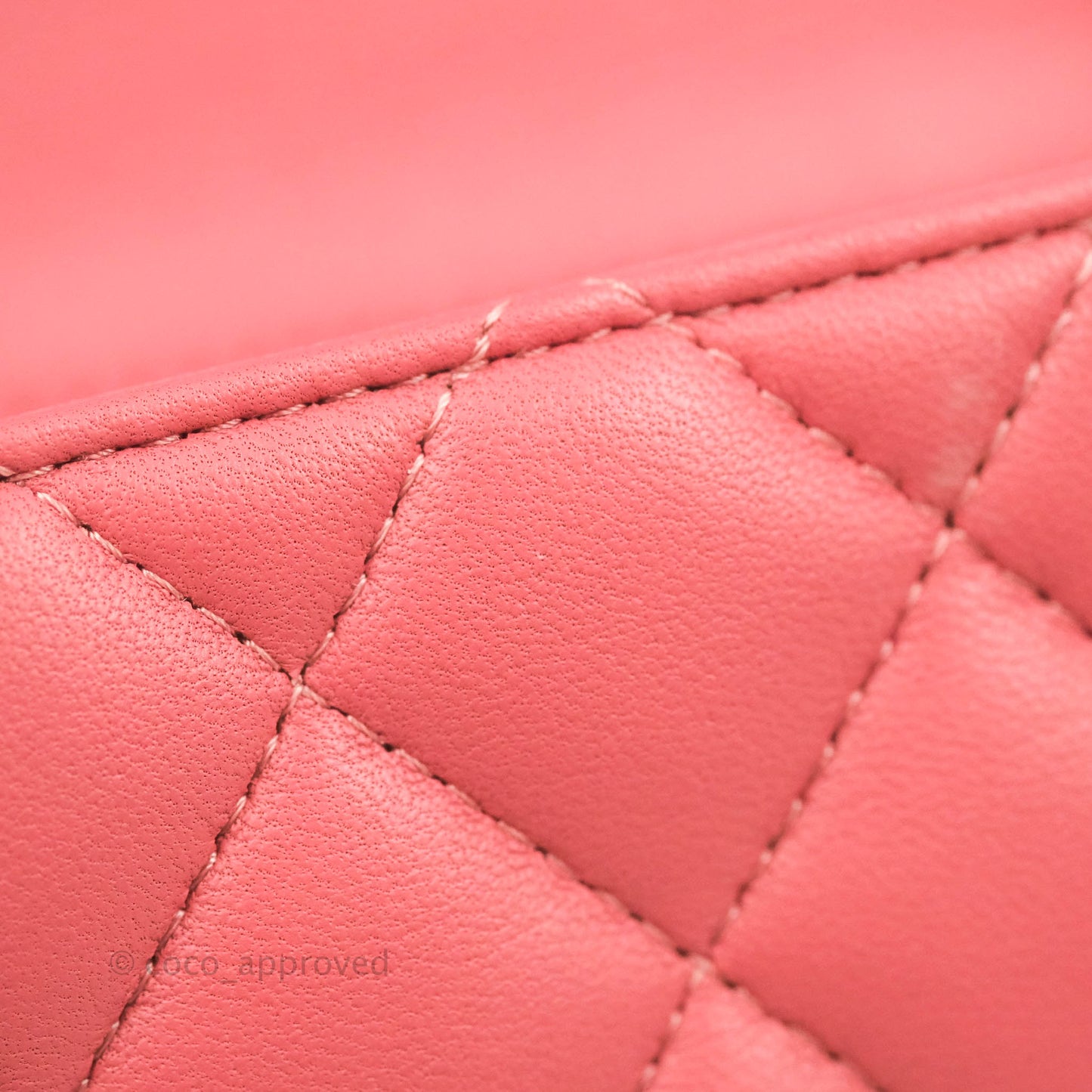 Chanel Quilted Mini Rectangular Flap Pink Lambskin Silver Hardware
