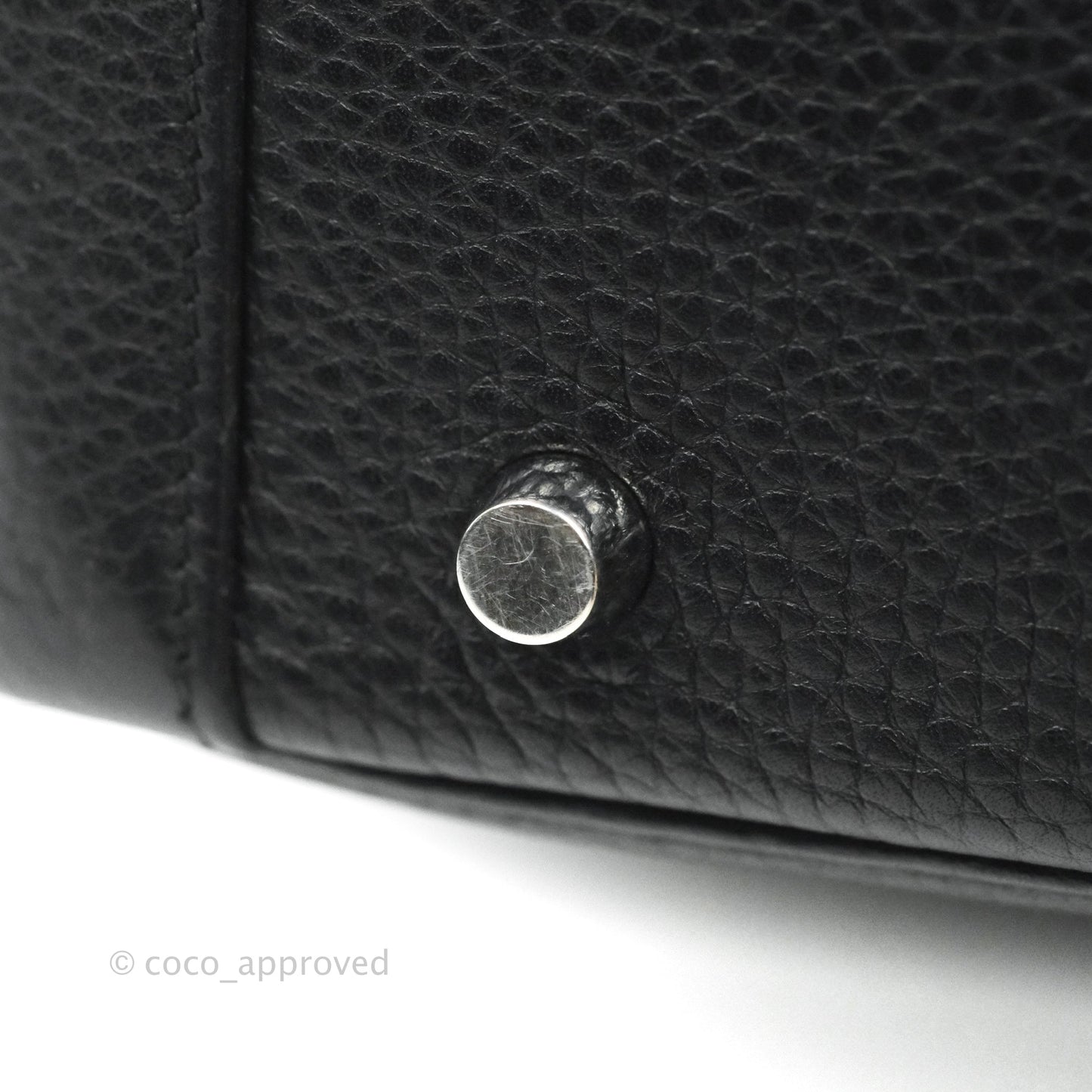 Hermès Lindy 30 Black Clemence Palladium Hardware