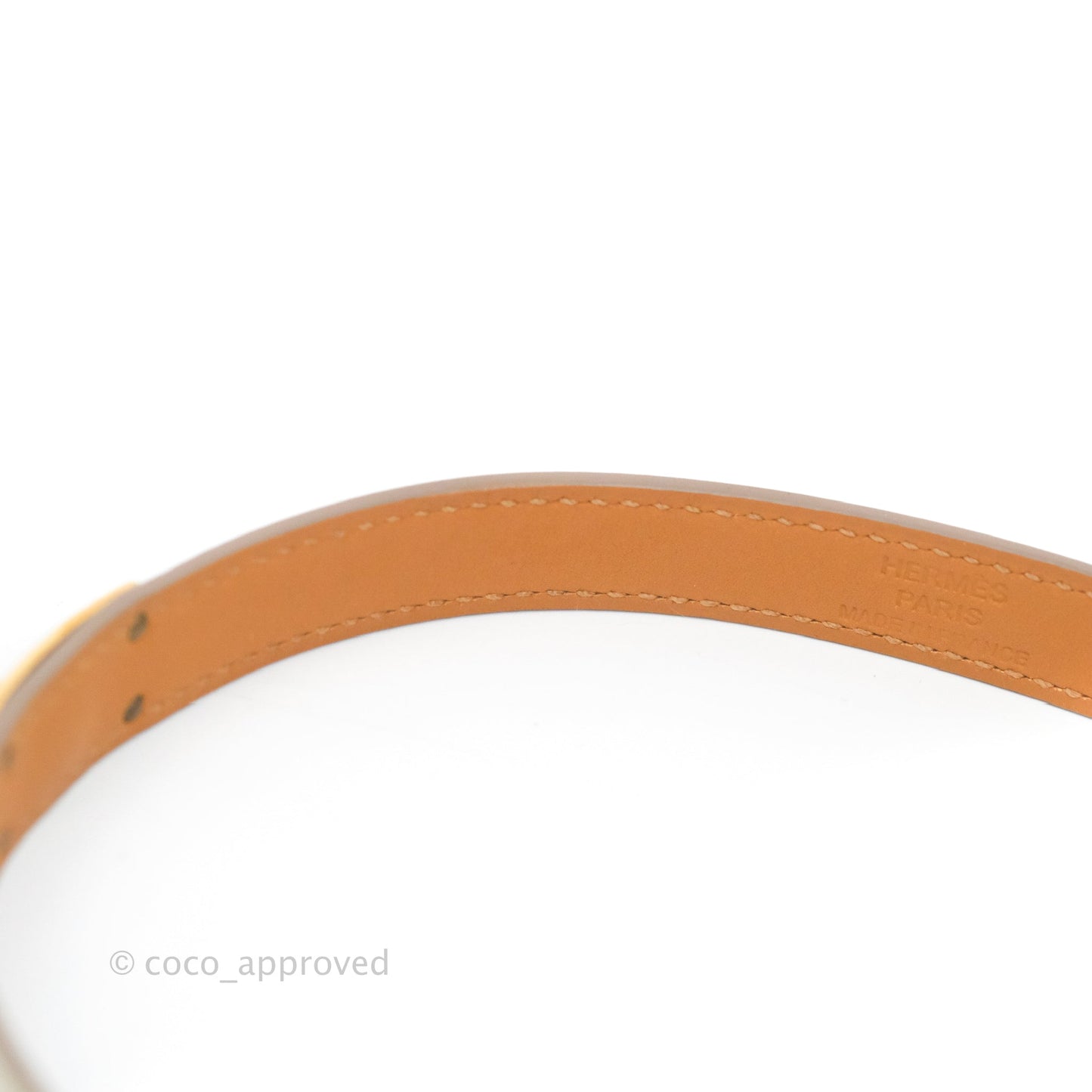 Hermès Kelly Double Tour Bracelet Craie Swift Rose Gold Hardware