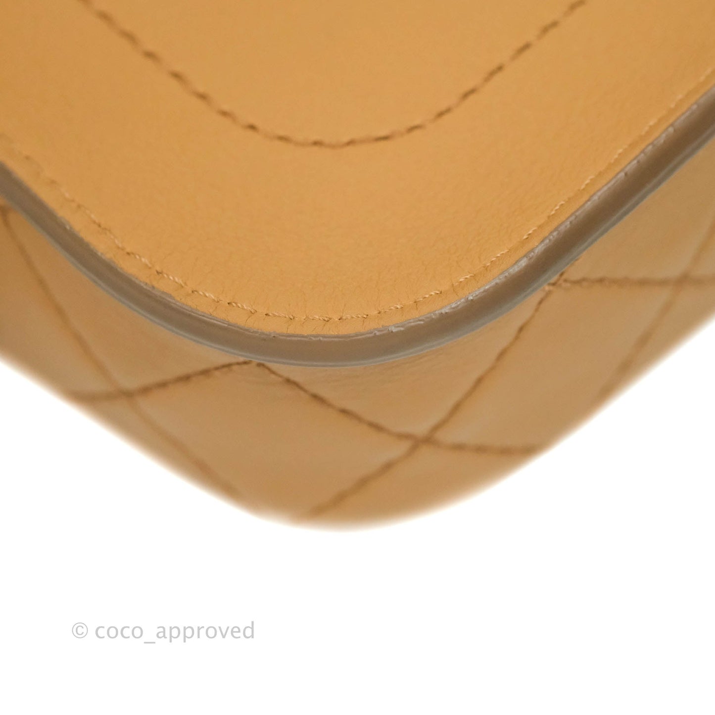 Chanel Quilted Flap With Coin Purse Caramel Calfskin Aged Gold Hardware 19K
