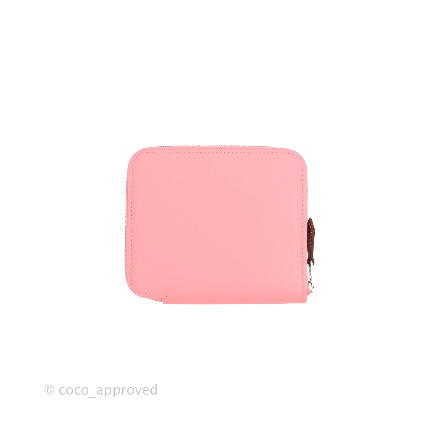 Hermès Silk In Compact Wallet Rose Lipstick Epsom