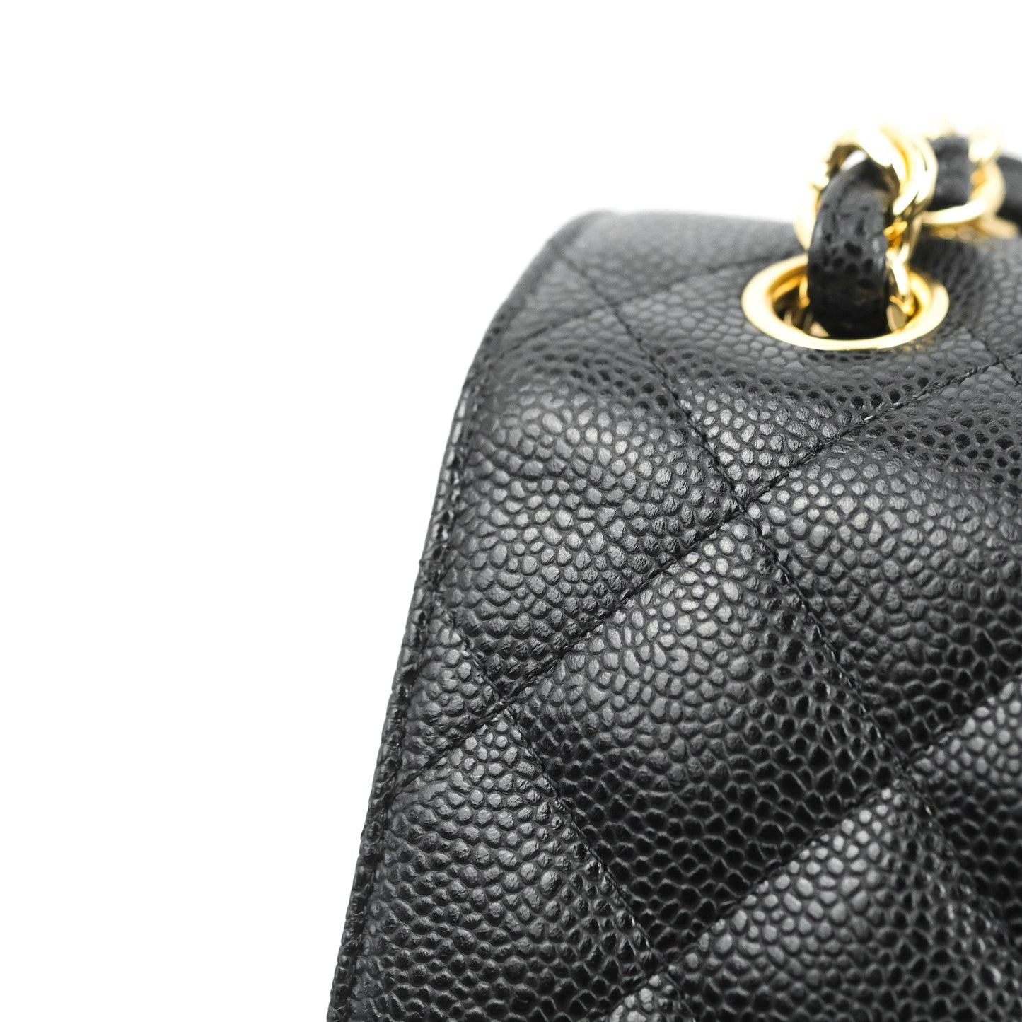 Chanel Jumbo Double Flap Black Caviar Gold Hardware⁣⁣