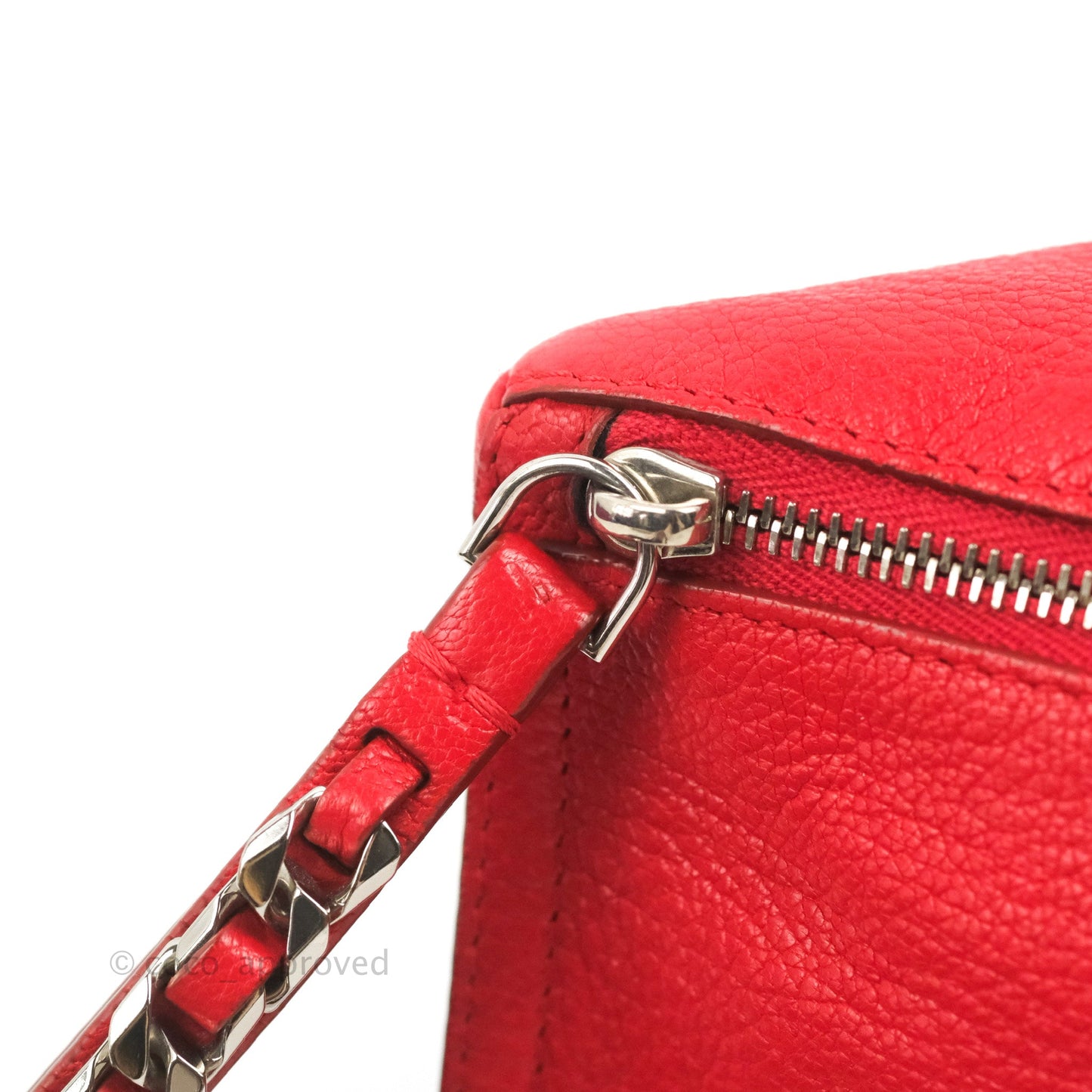 Givenchy Pandora Pouch Red Calfskin Silver Hardware