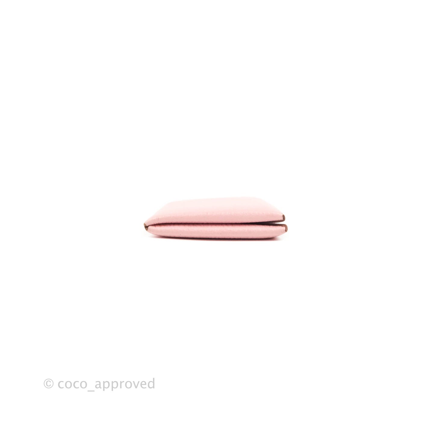 Hermès Calvi Card Holder Sakura Pink Chevre Mysore
