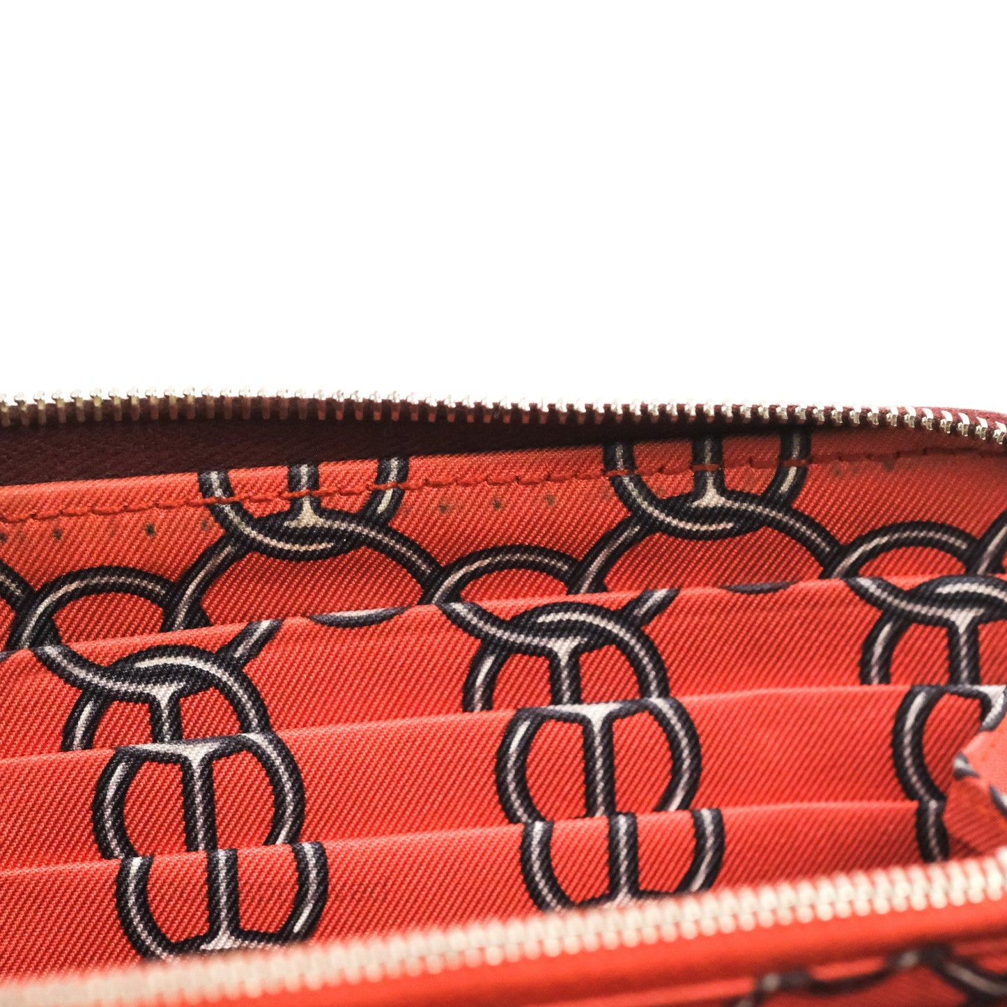 Hermès Silk'In Classique Long Wallet Rouge H Epsom