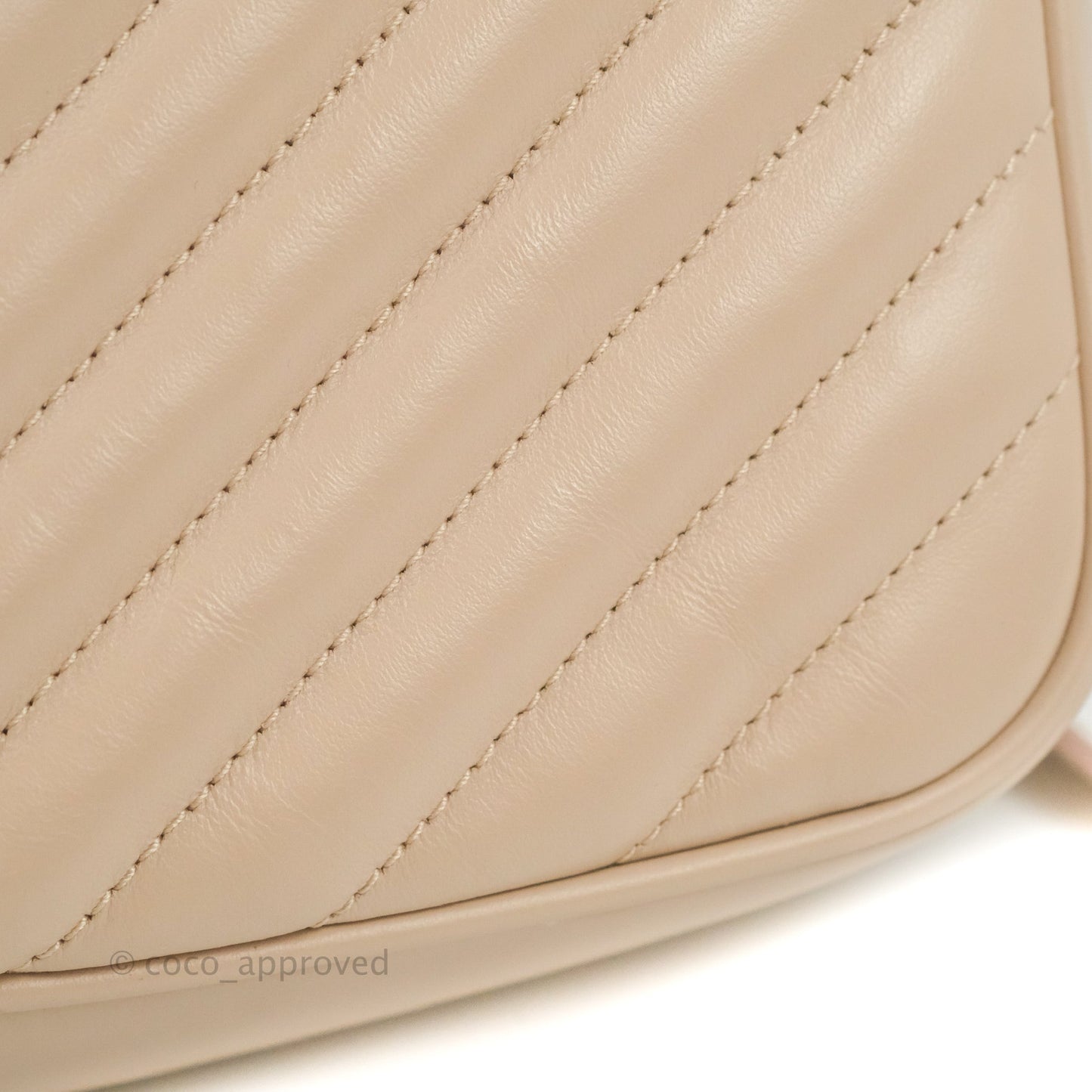 Saint Laurent Lou Quilted Camera Bag Pale Pink Calfskin Ruthenium Hardware