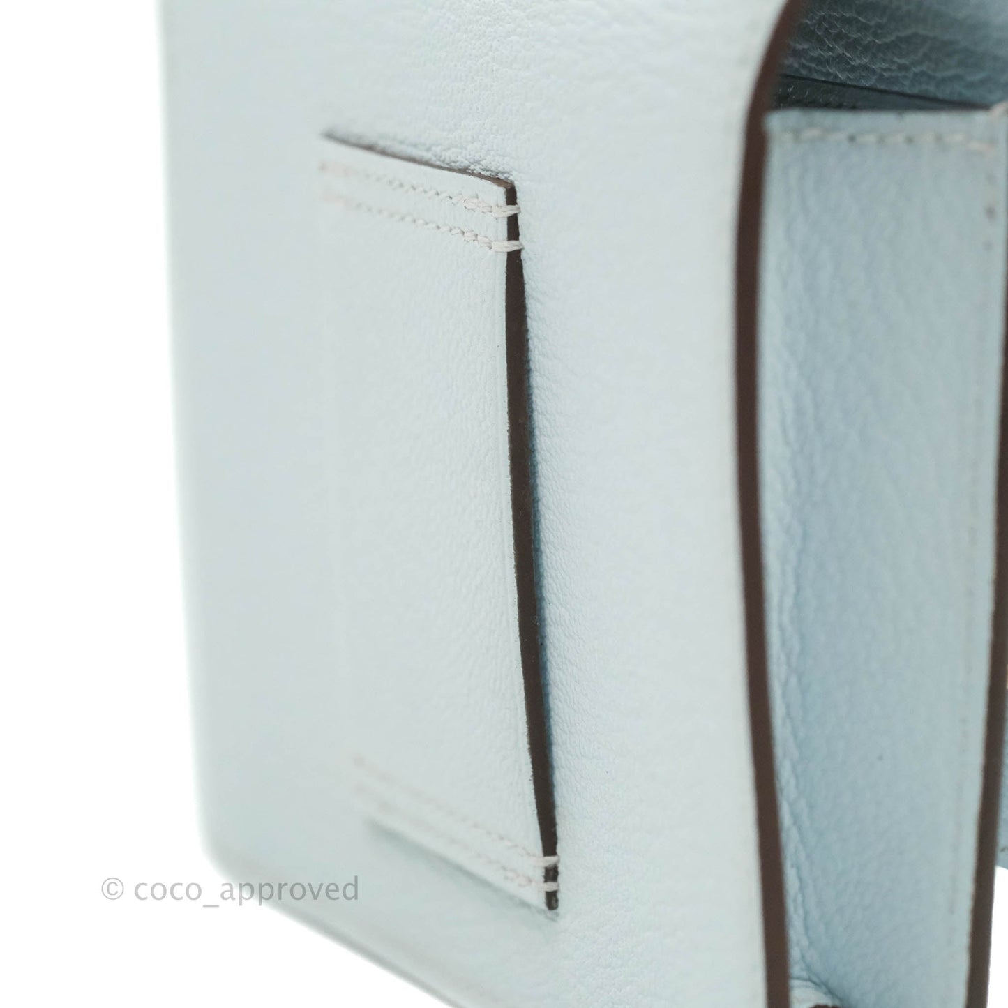Hermès Roulis Slim Wallet Bleu Brume Gold Hardware