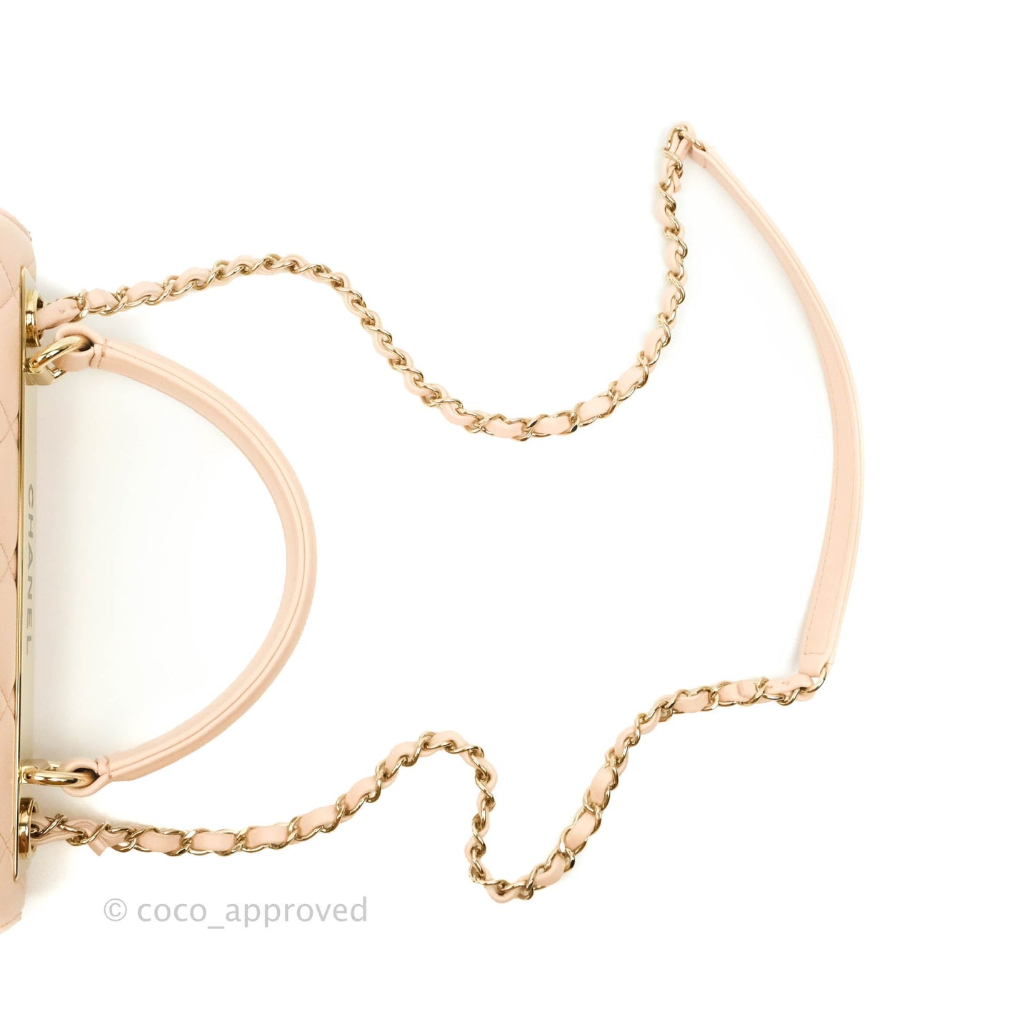 Chanel Trendy CC Small Light Beige Pink Lambskin Gold Hardware