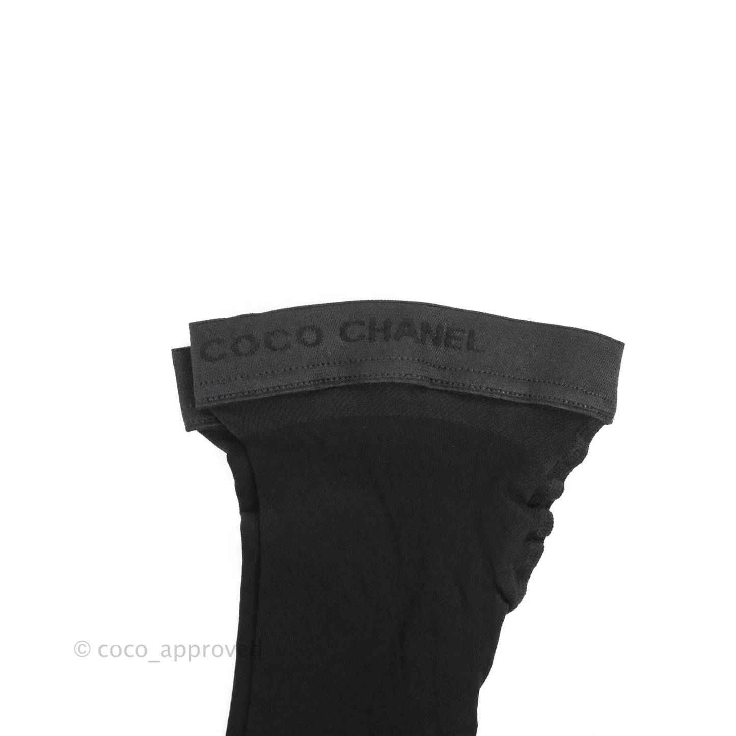 Chanel Black Tights with CC Logo Size S