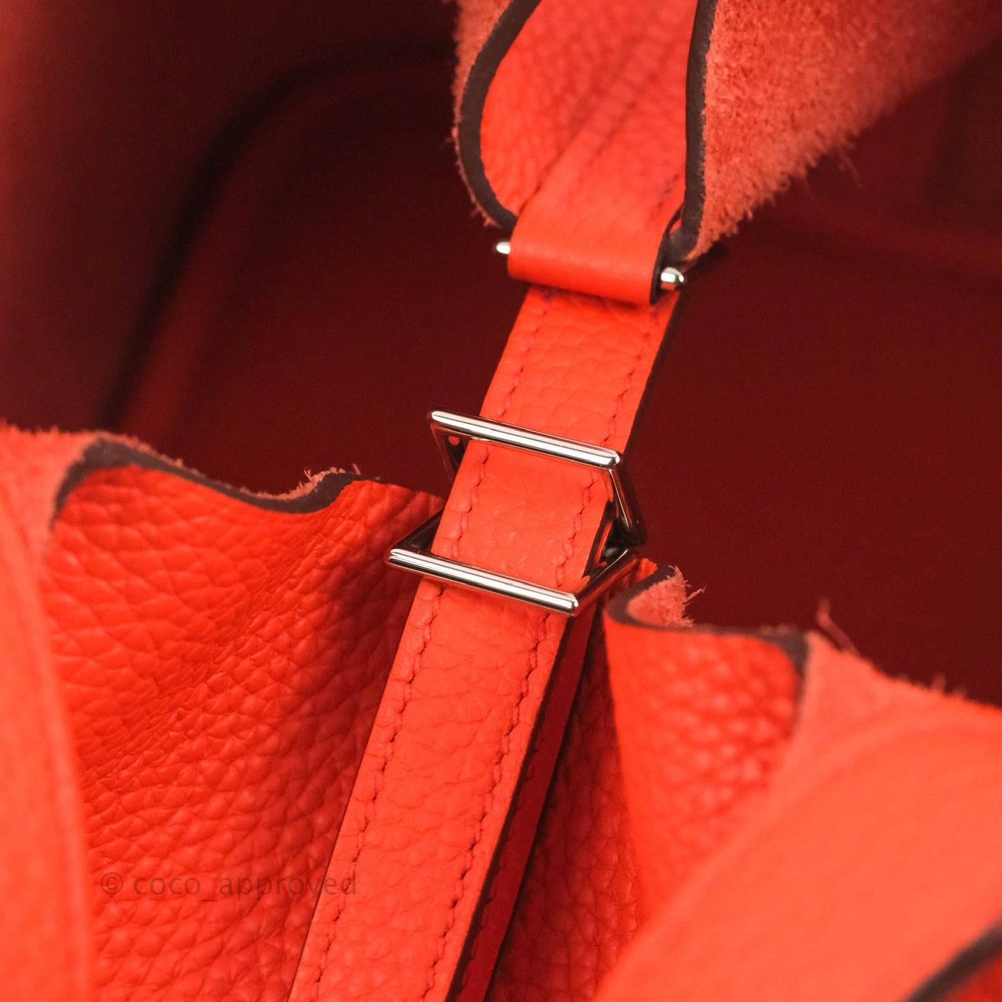Hermès Picotin 22 Orange Clemence Palladium Hardware