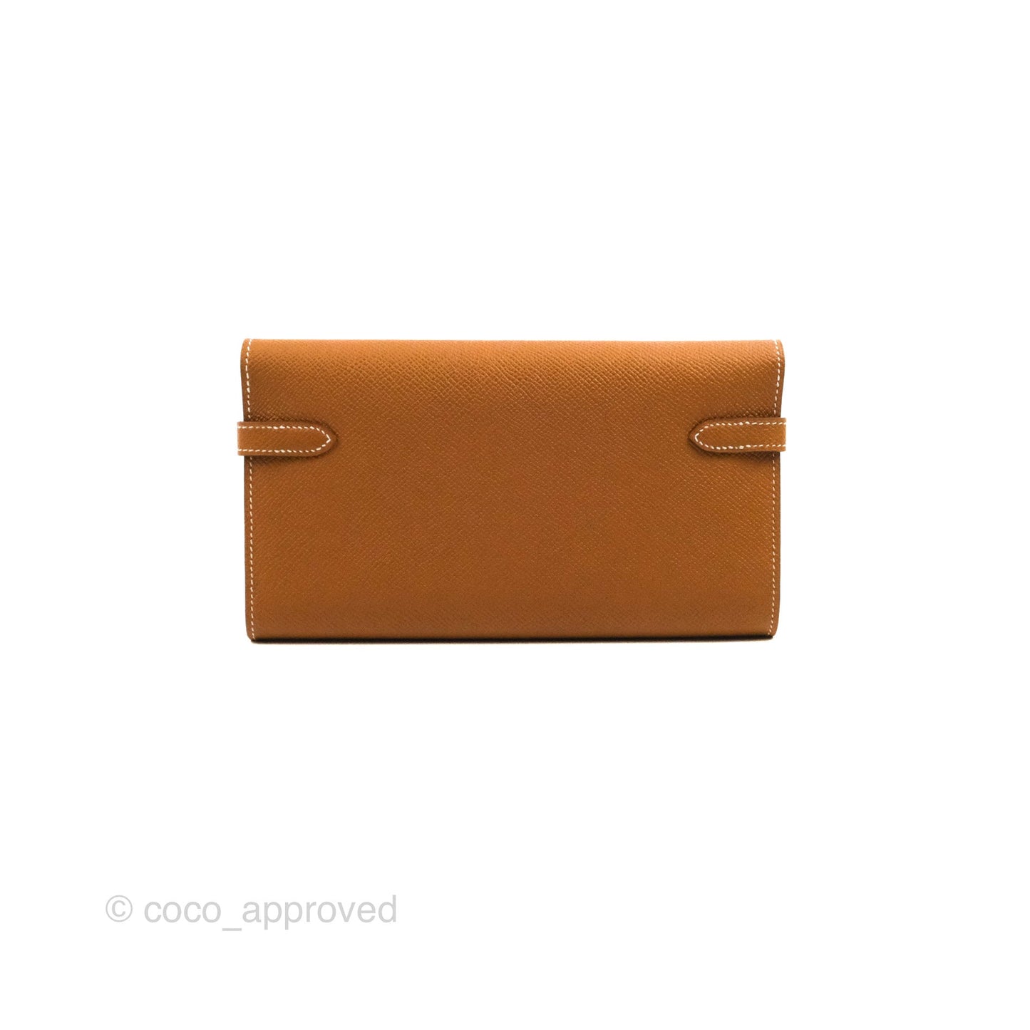 Hermès Epsom Kelly Wallet Gold Gold Hardware