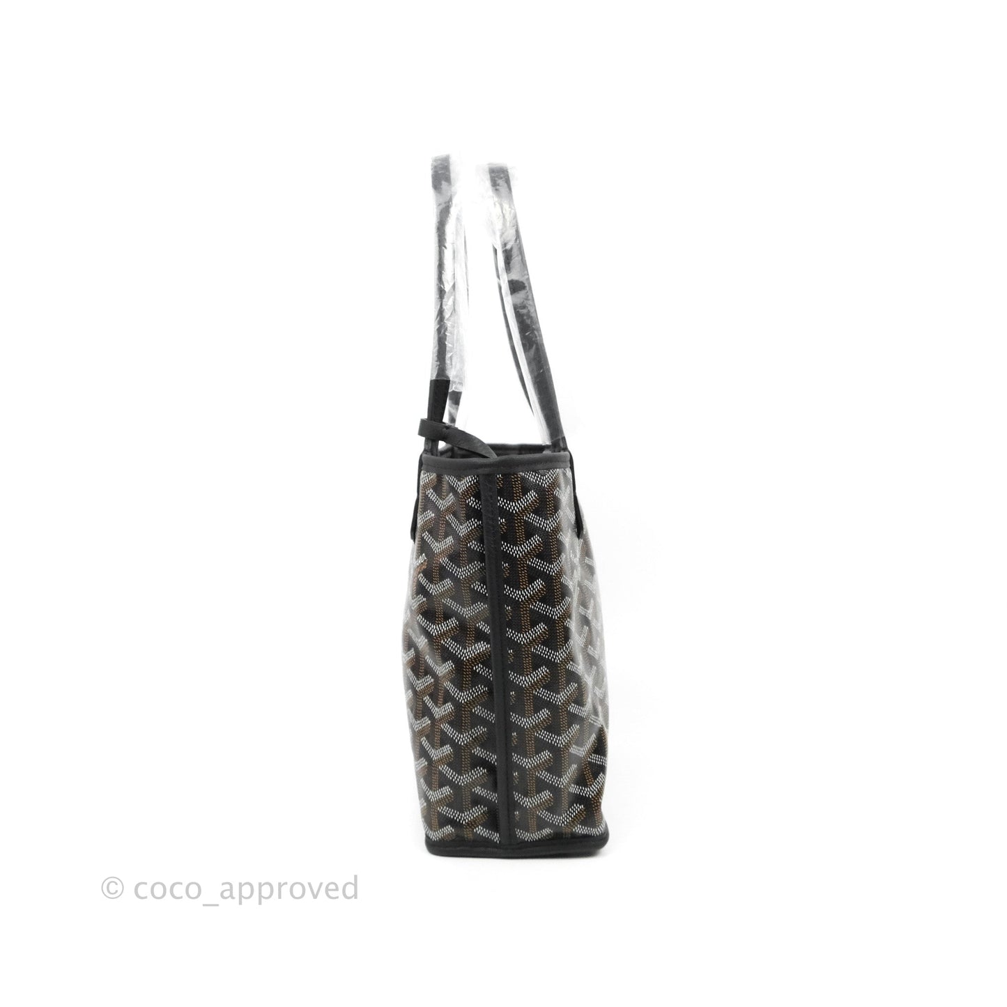 Goyard Anjou Mini Bag Goyardine Canvas Black