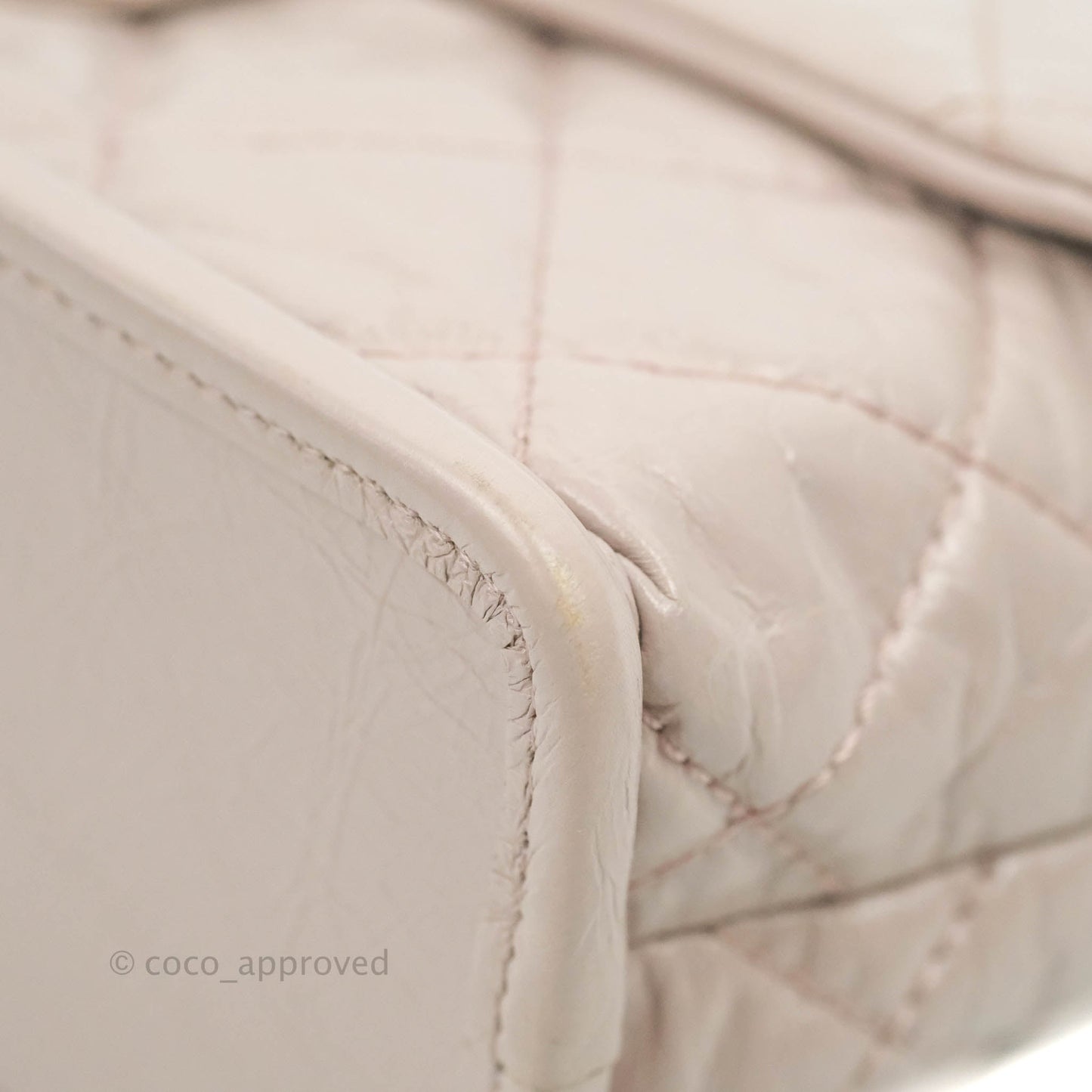 Chanel Mini Flap Nude Pink Crumpled Glazed Calfskin Ruthenium Hardware