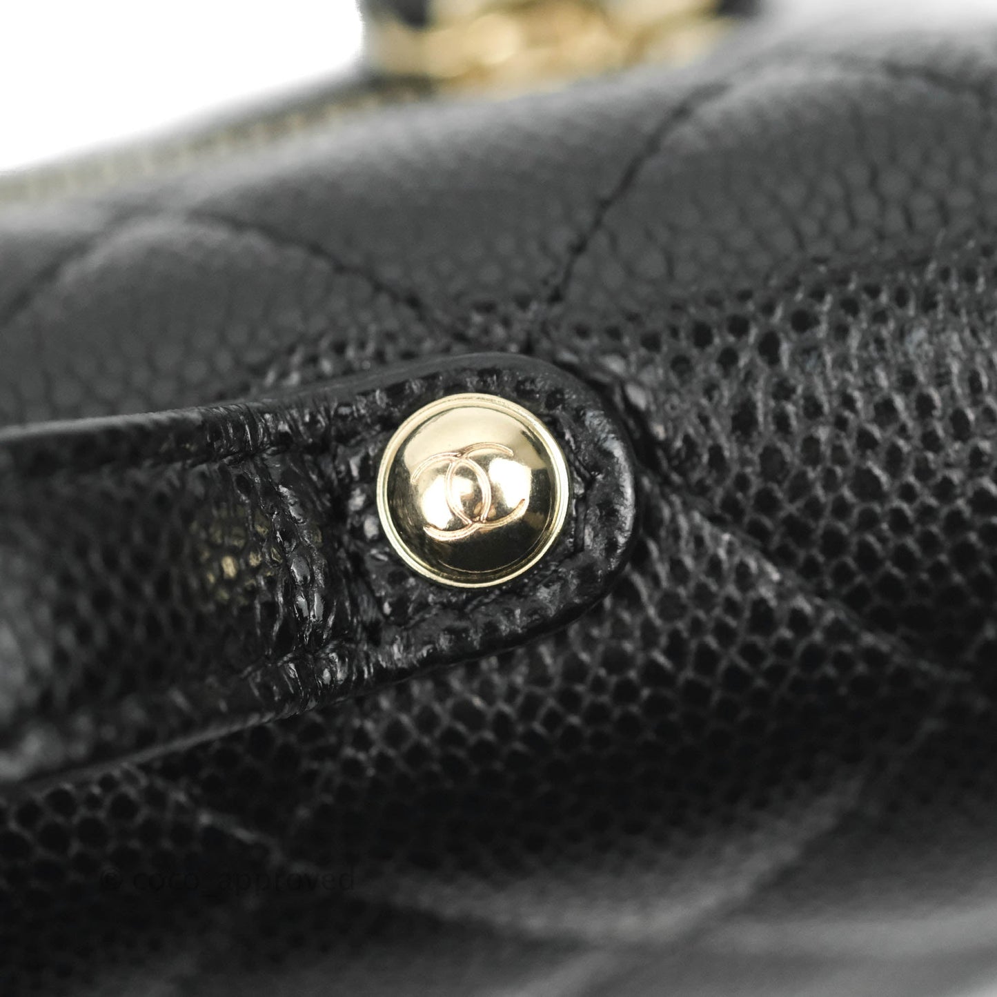 Chanel Business Affinity Clutch With Chain Black Caviar Gold Hardware