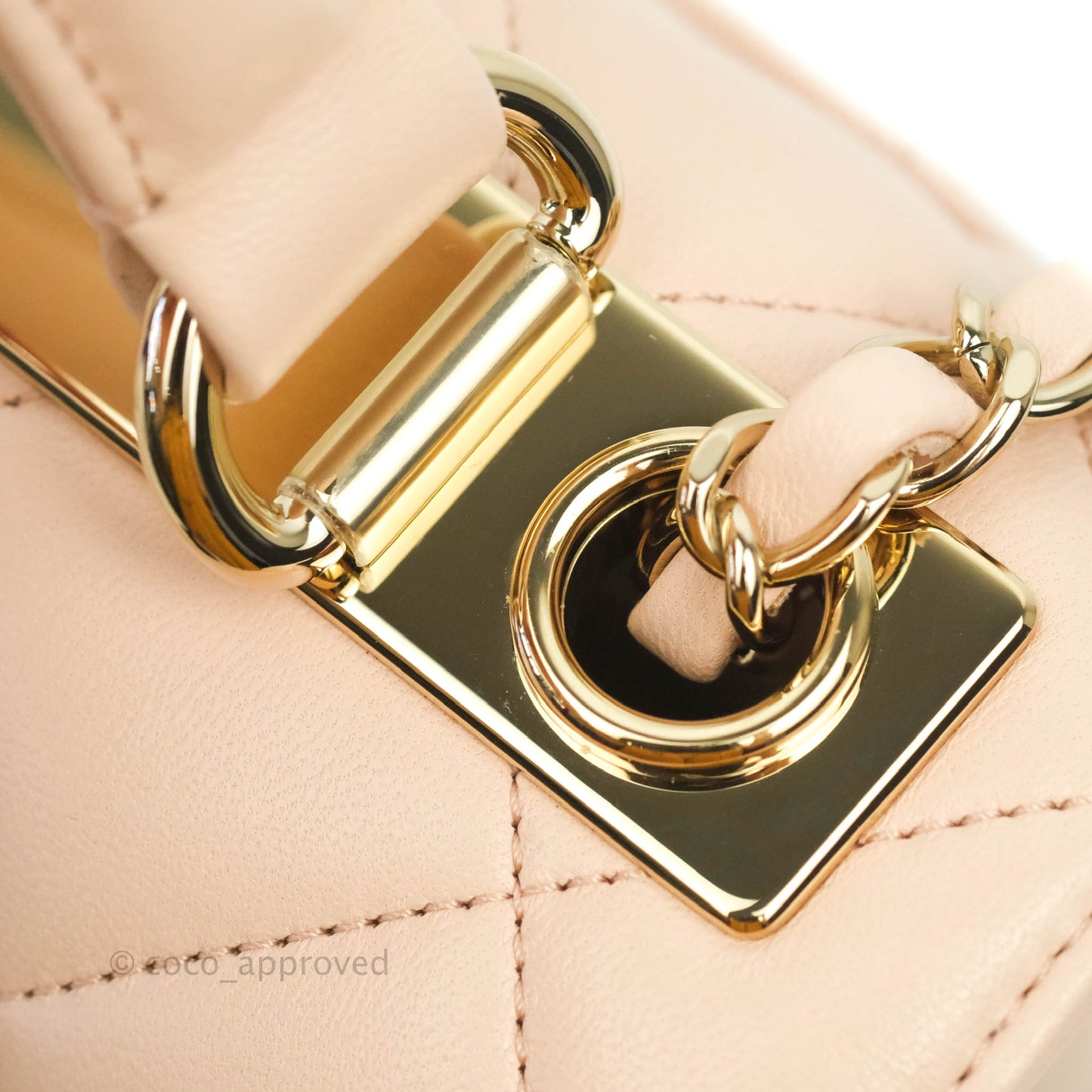 Chanel Trendy CC Small Light Beige Pink Lambskin Gold Hardware